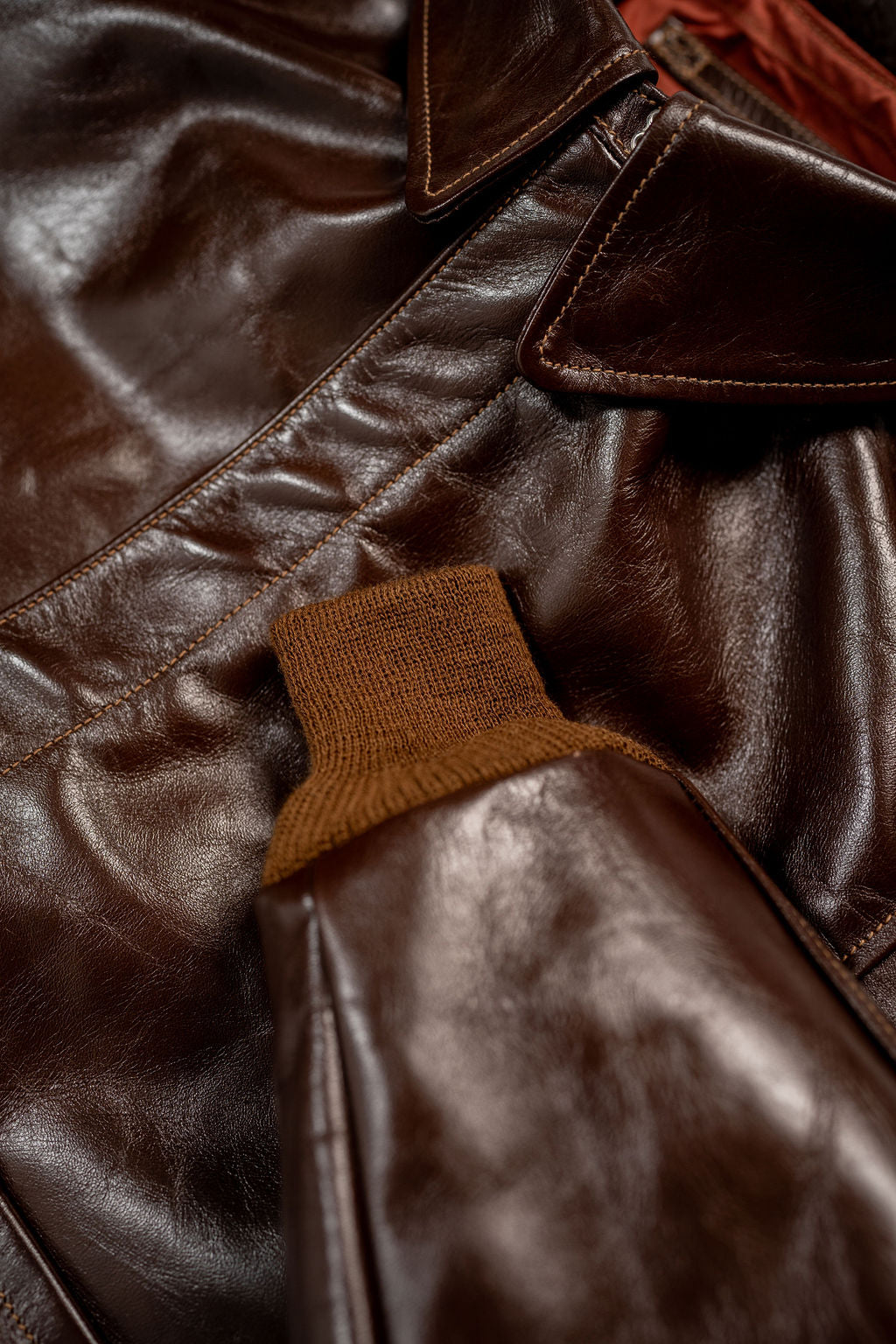 Buzz Rickson's BR80593 Type A-2 “Contract no. w535 AC-23380 Rough Wear Clothing co.” - S/Brown