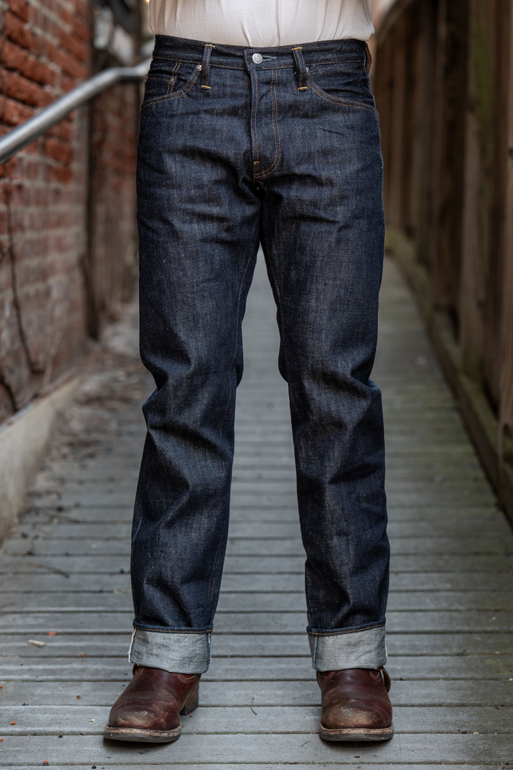 Big John R008 Rare Jeans Straight - Indigo One Wash