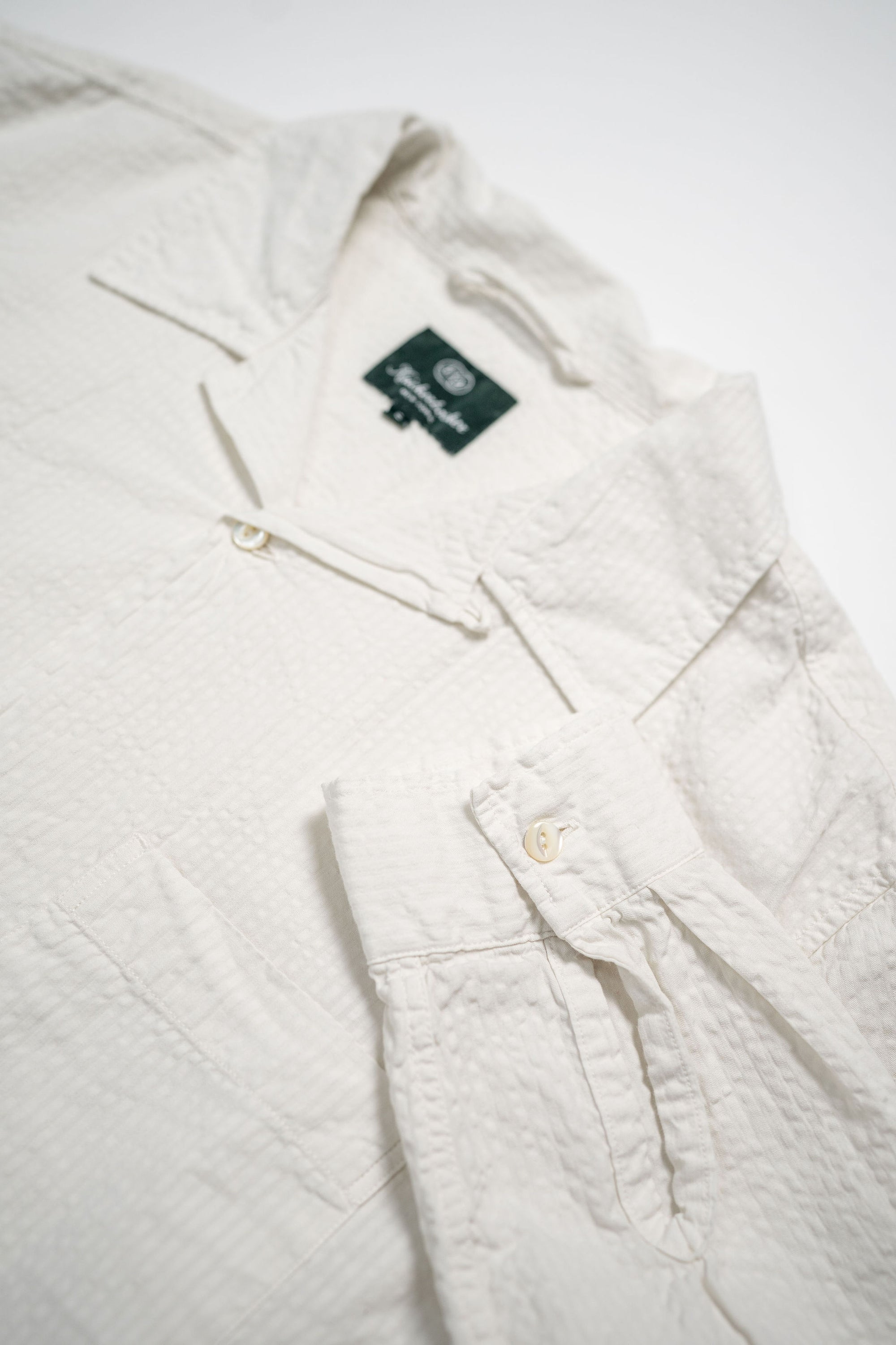 Knickerbocker Fulton Seersucker Shirt - Bone