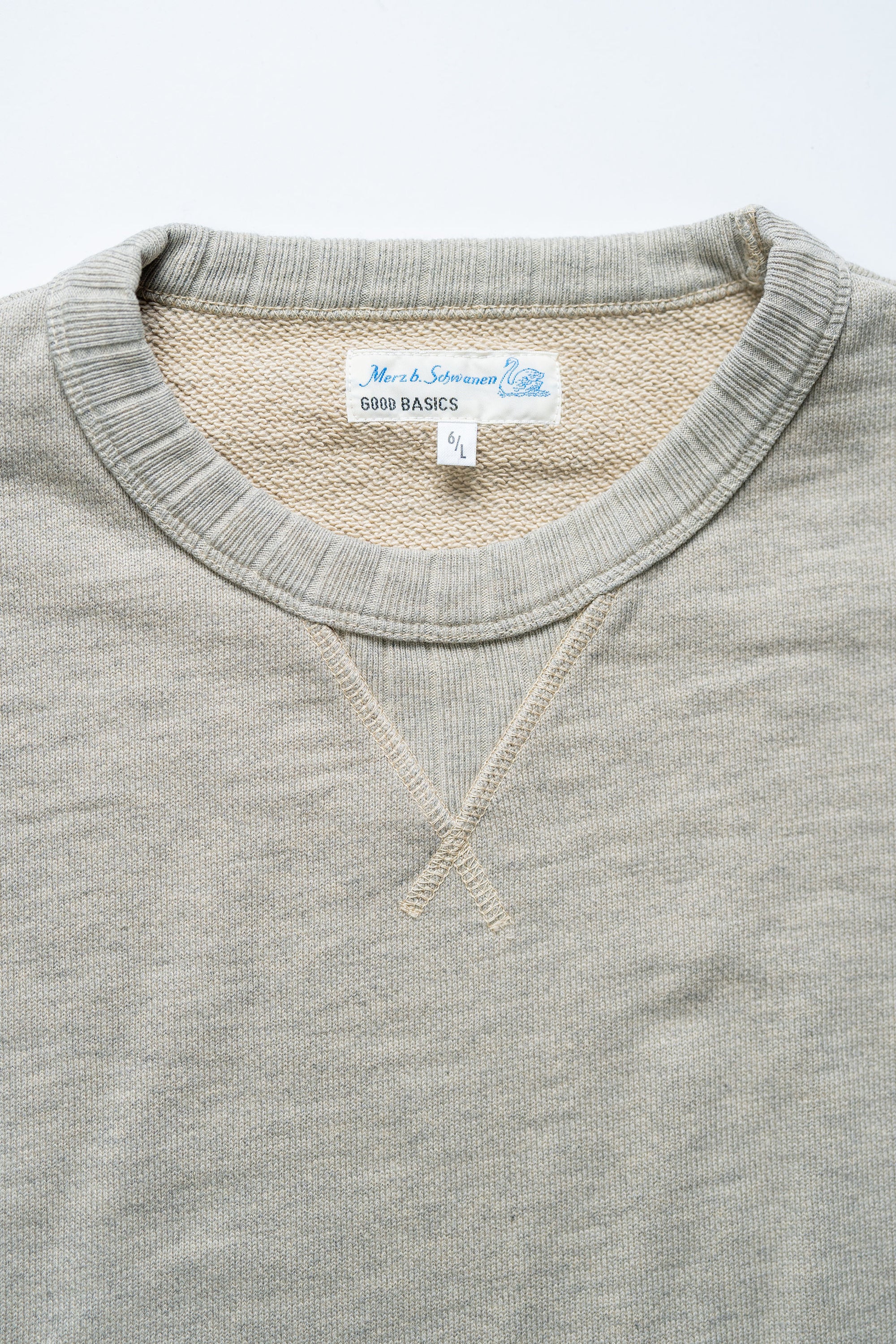 Merz b. Schwanen RFC01 Good Basics 19oz Relaxed Fit Sweatshirt - Vintage Grey Melange