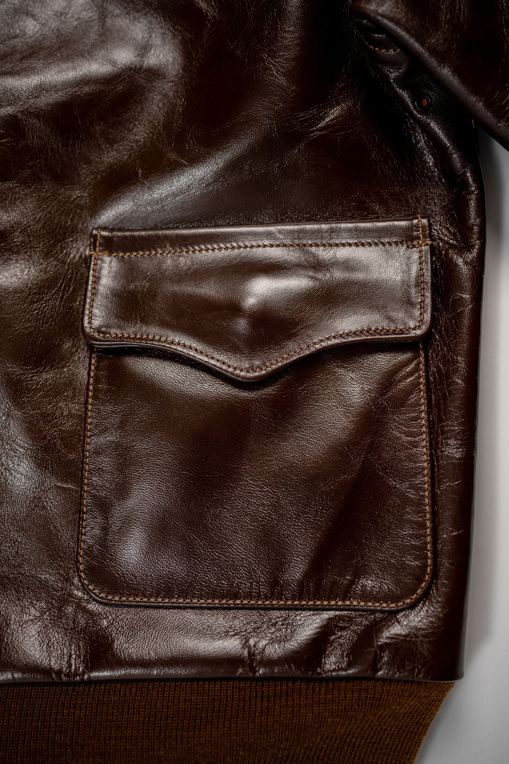 Buzz Rickson's BR80593 Type A-2 “Contract no. w535 AC-23380 Rough Wear Clothing co.” - S/Brown