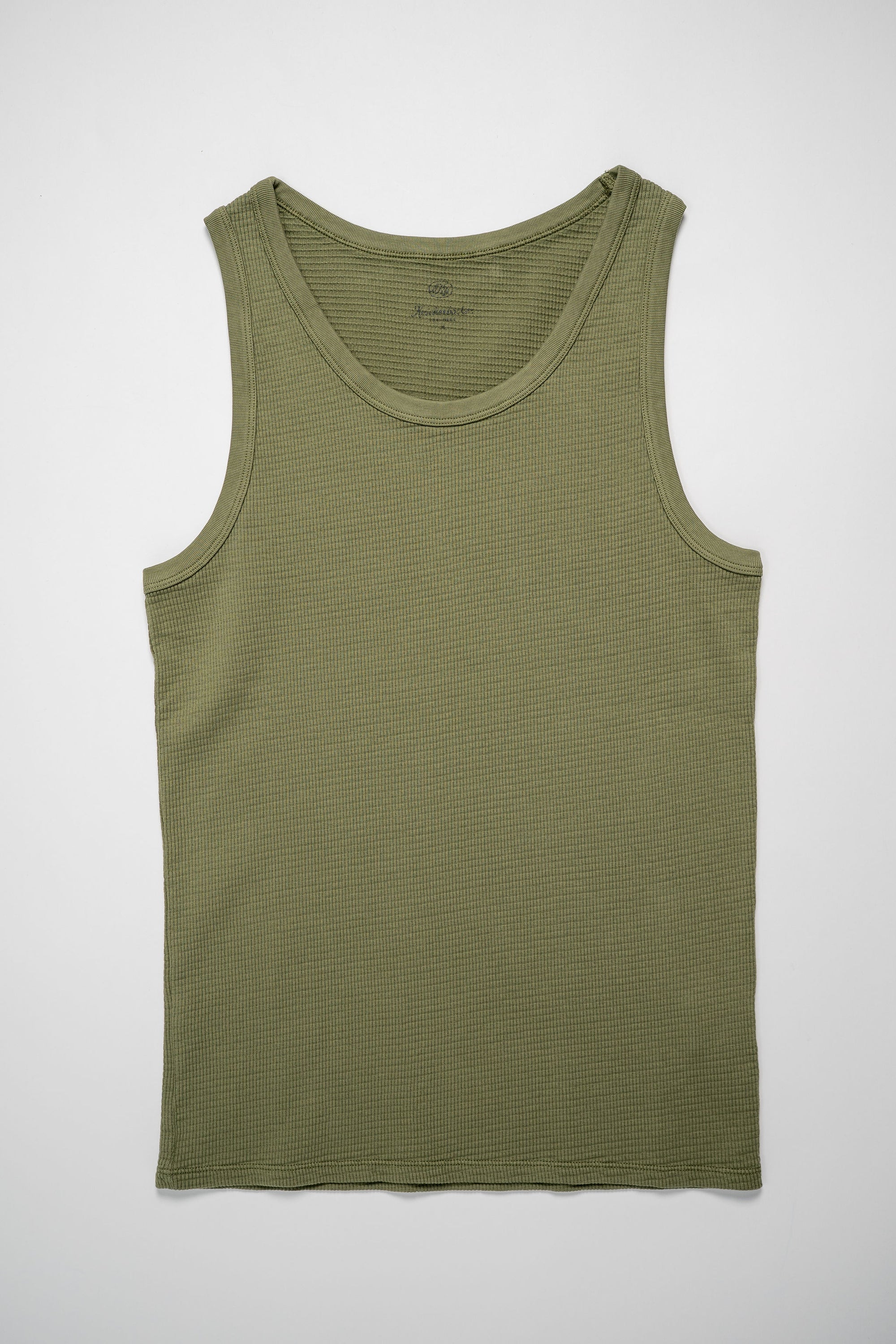 Knickerbocker Box Knit Tank - Olive