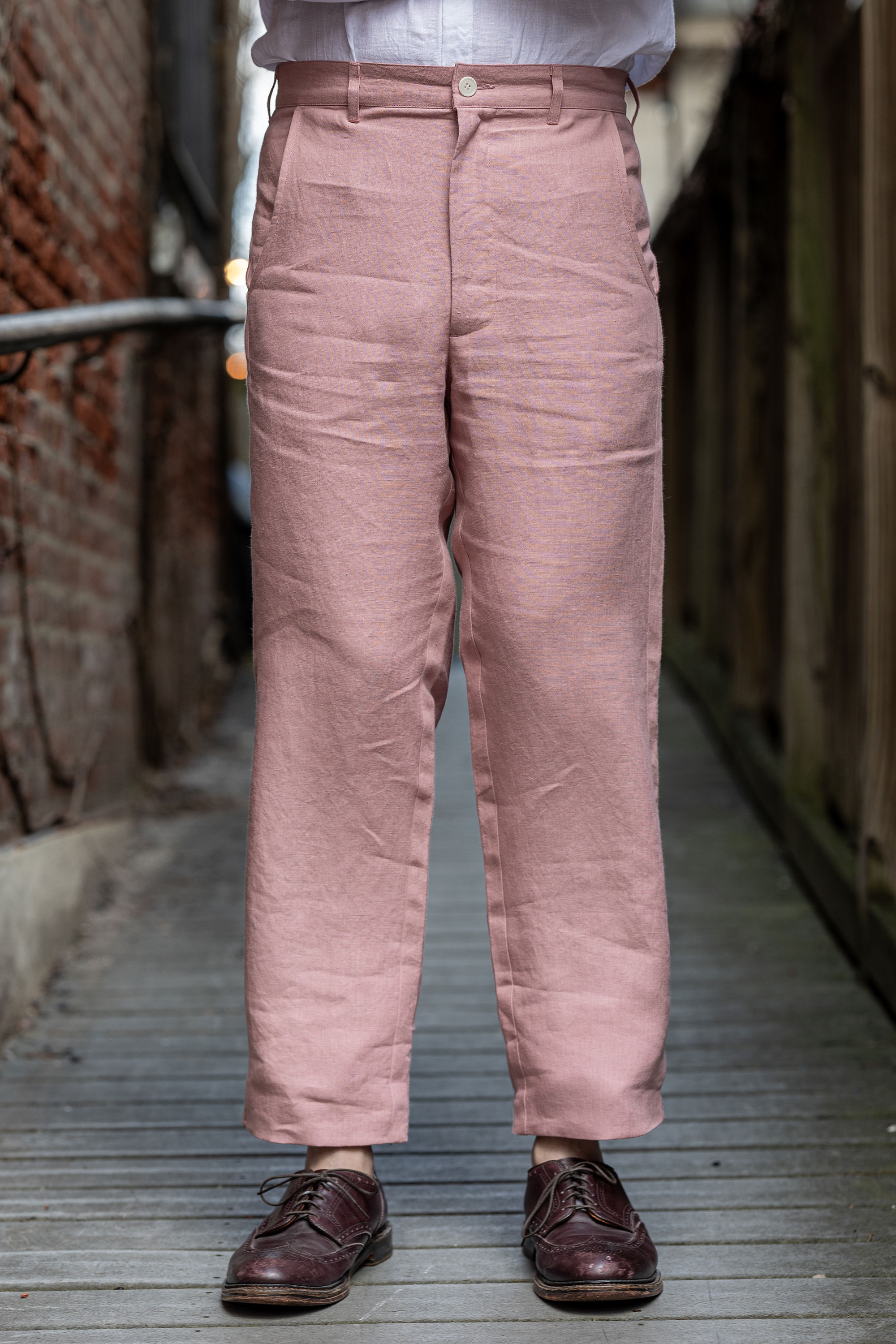 Blluemade Sateen Pant - Belgian Linen Pink