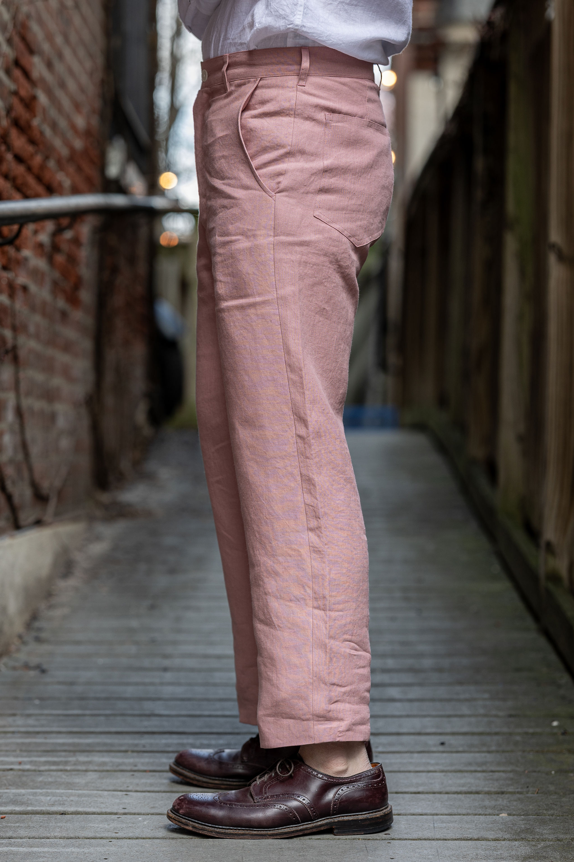 Blluemade Sateen Pant - Belgian Linen Pink