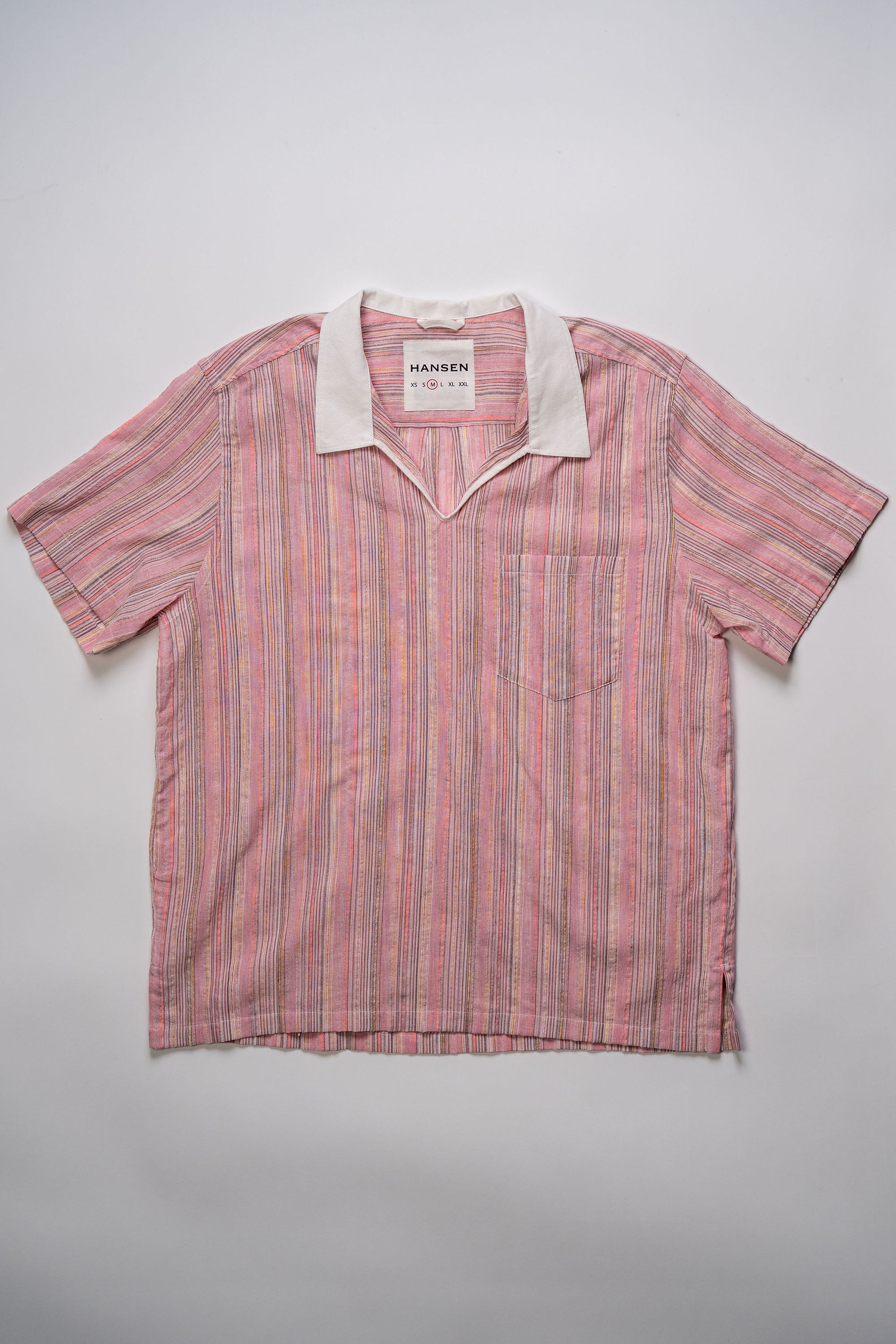 Hansen Garments Philip Short Sleeve Pull-on Shirt - Raspberry