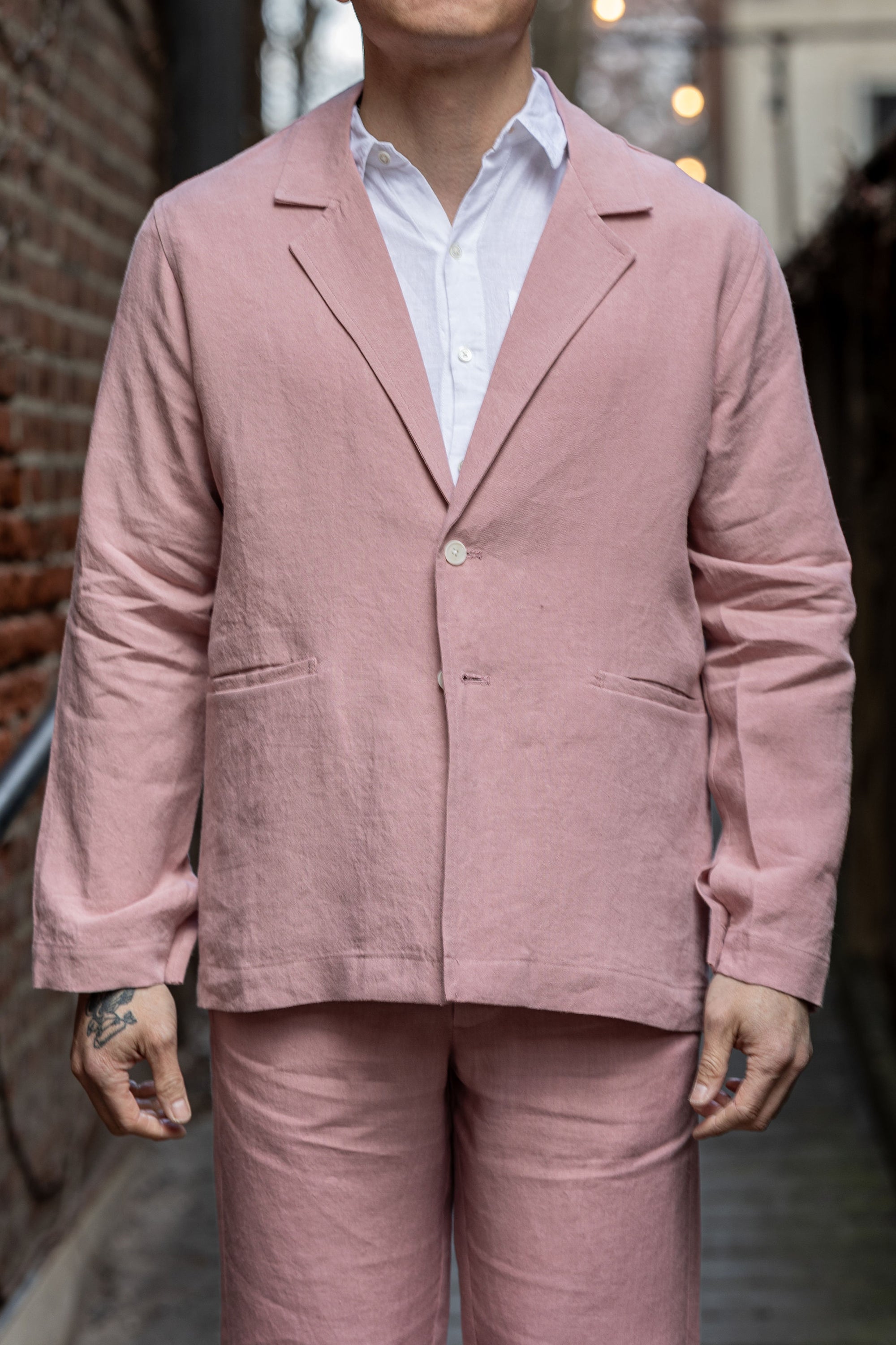 Blluemade Blazer - Belgian Linen Pink
