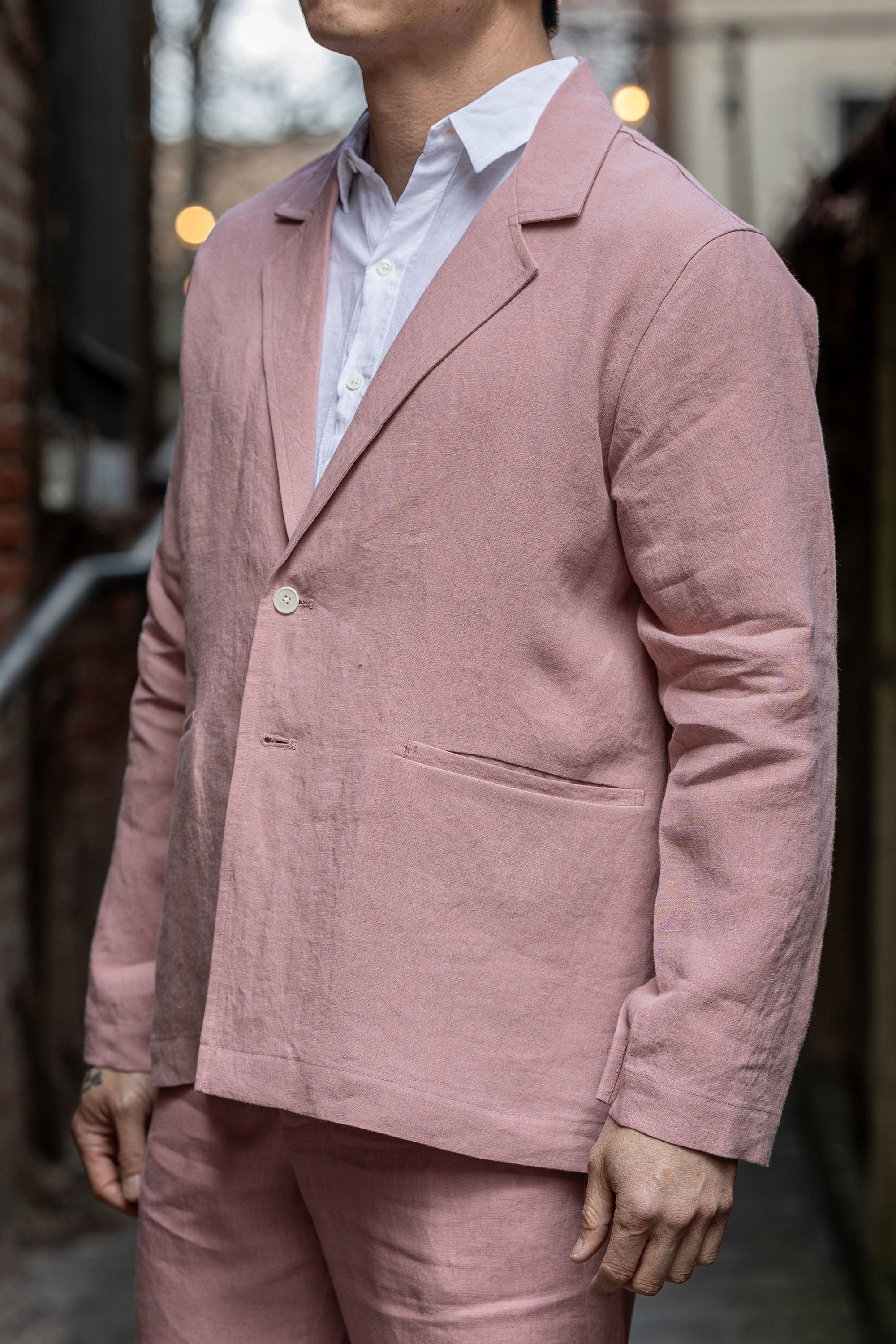 Blluemade Blazer - Belgian Linen Pink