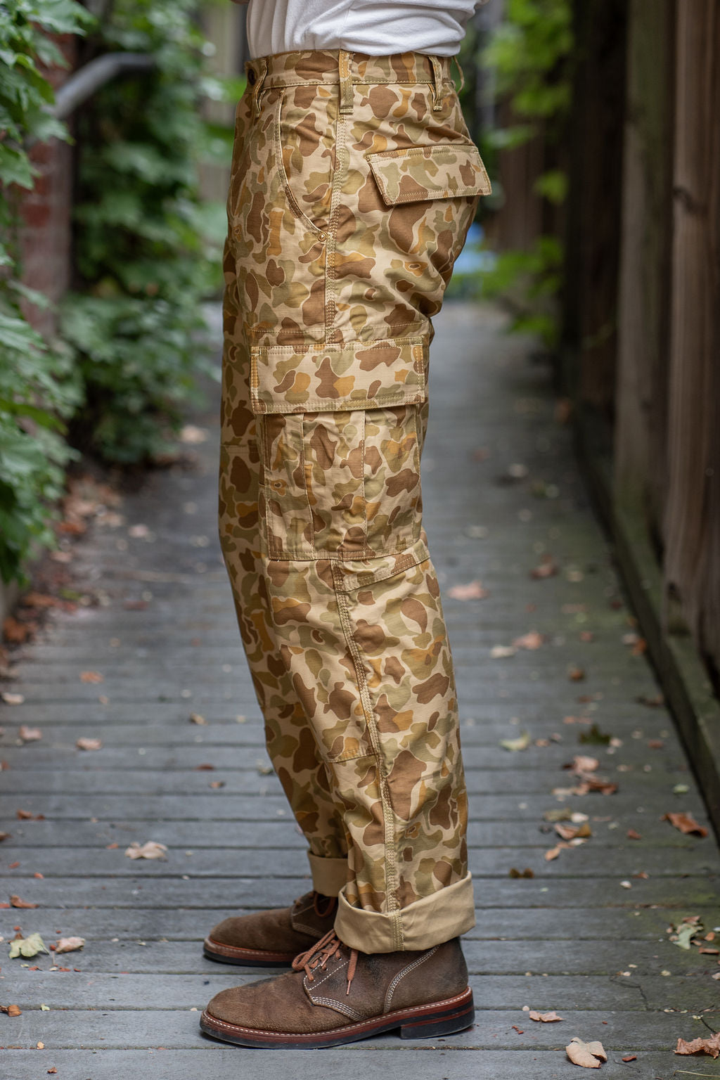 Iron Heart IH-737-DHC Satin Camouflage Cargo Pants - Duck Hunter