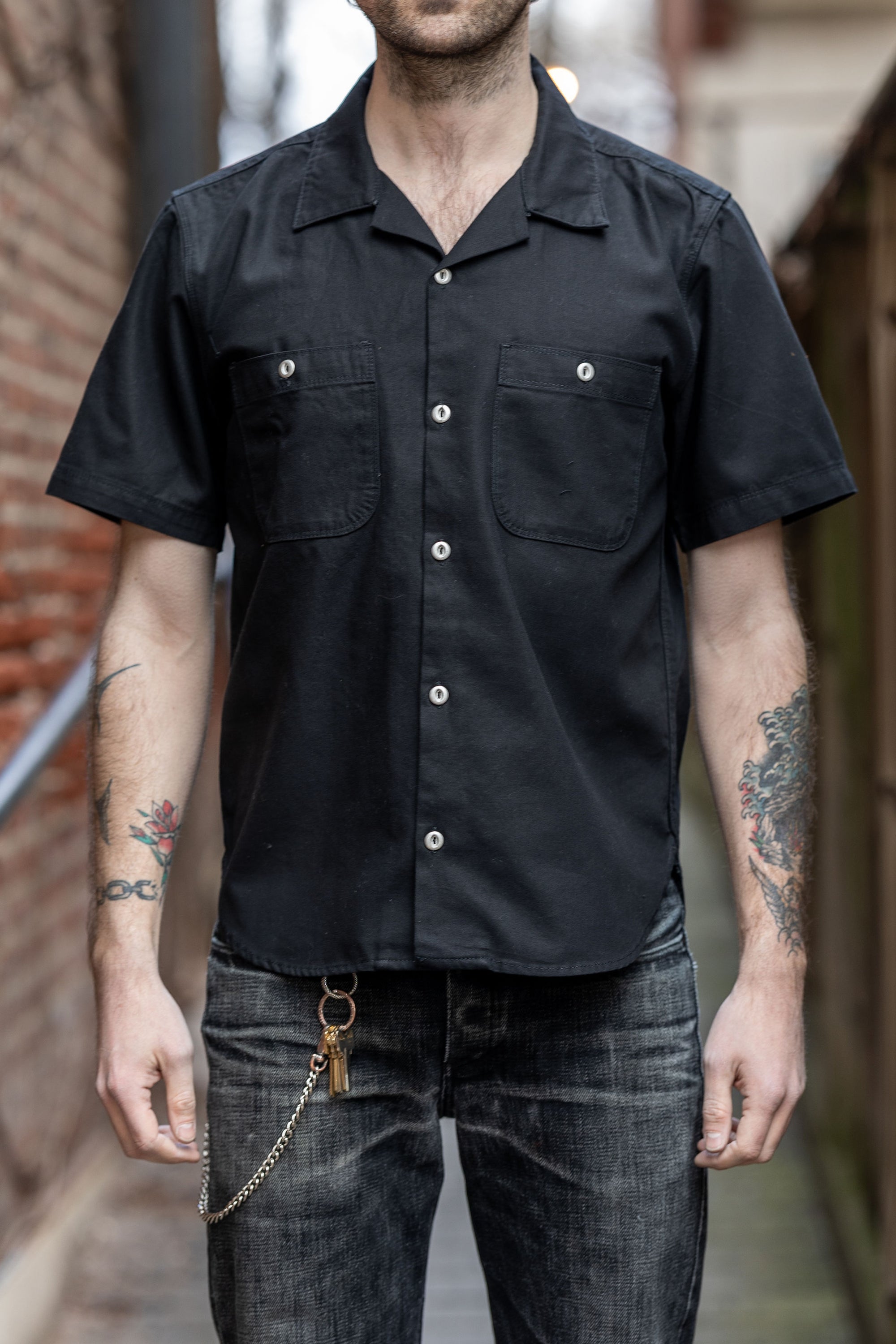 Freenote Cloth Dayton S/S - Obsidian