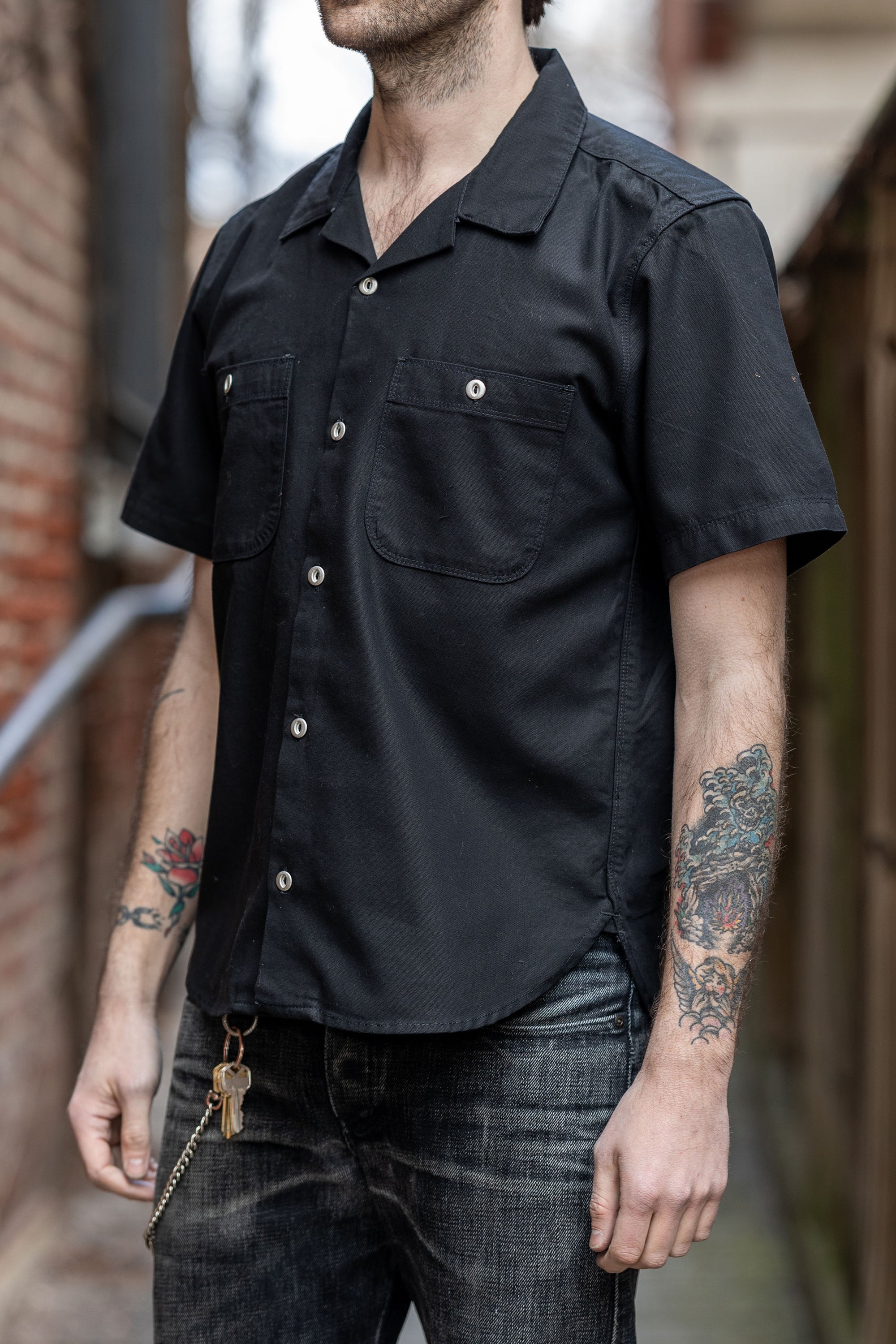 Freenote Cloth Dayton S/S - Obsidian