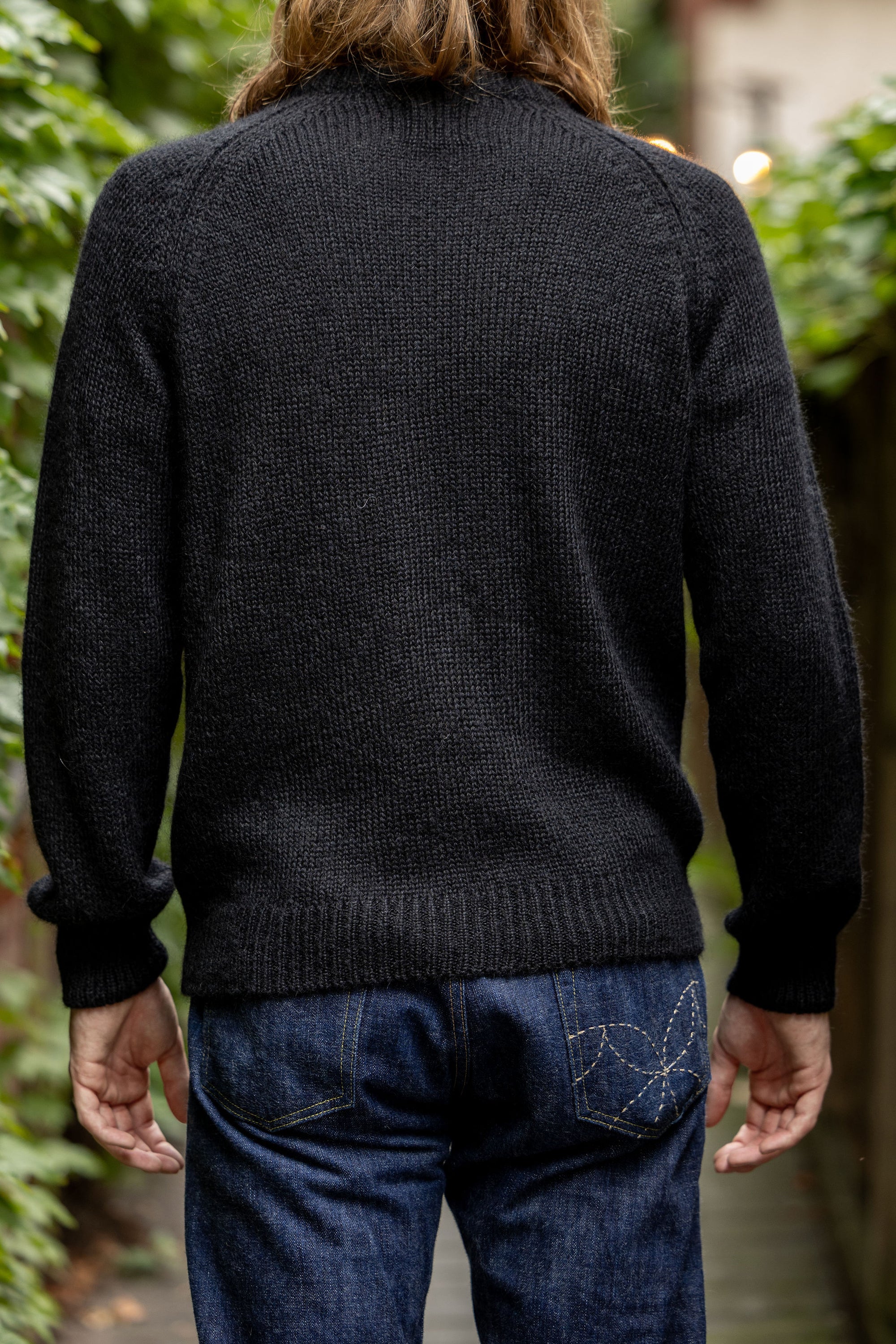 Knickerbocker Bud Alpaca Sweater - Black