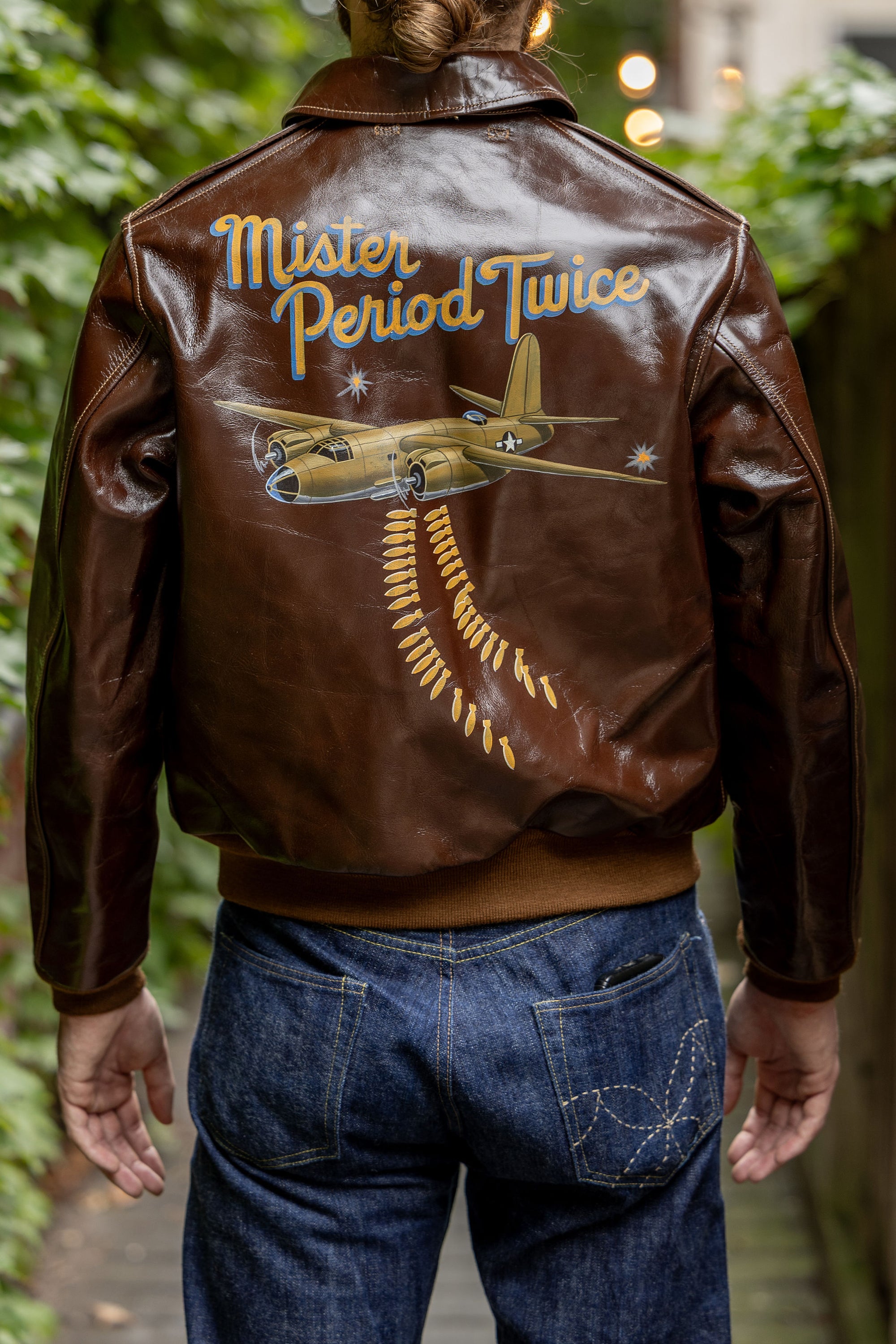 Buzz Rickson's BR80668 A-2 Rough Wear Clothing Co. 451st Bomb. SQ. "Mister Period Twice".