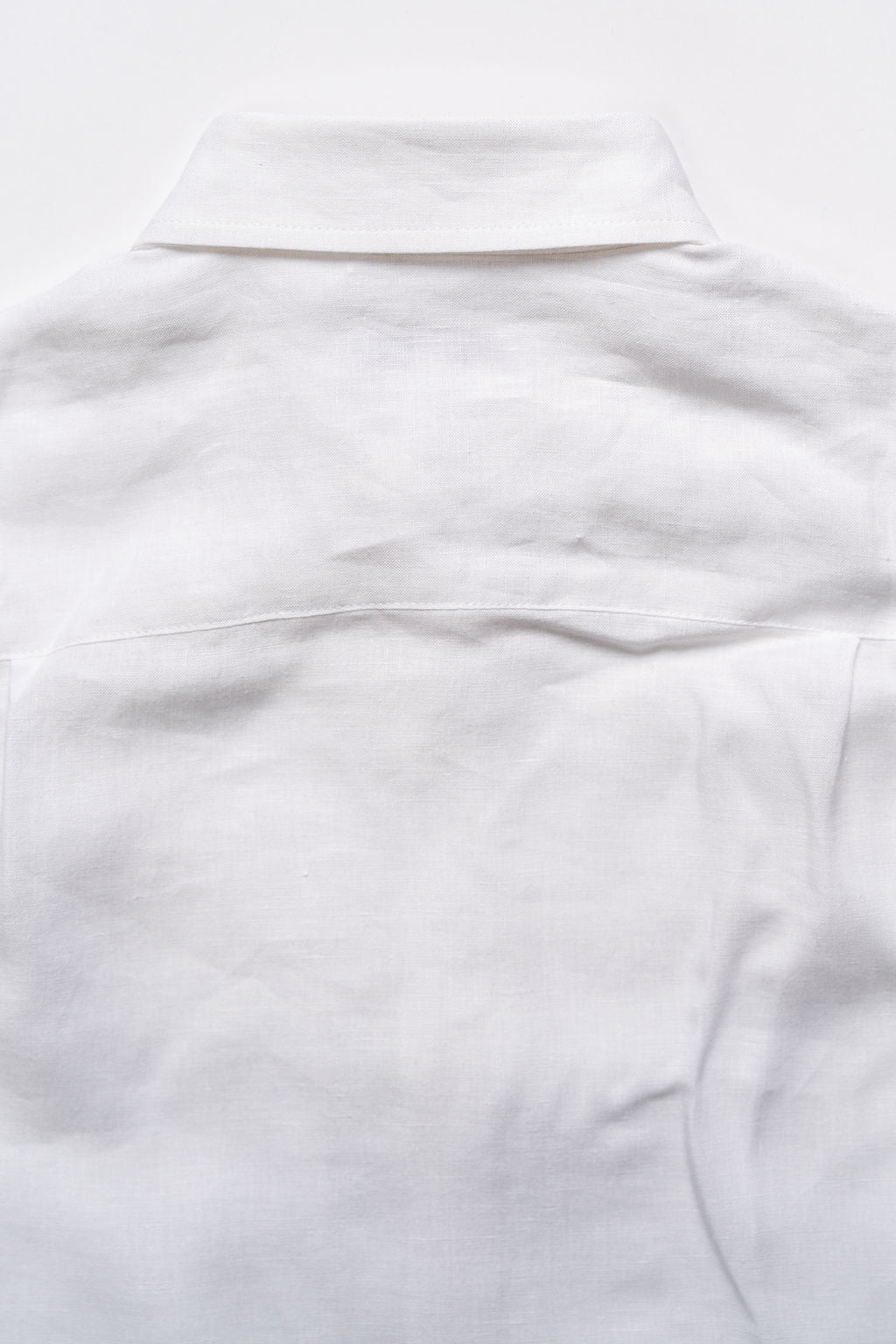 Blluemade Classic L/S Shirt - White Belgian Linen