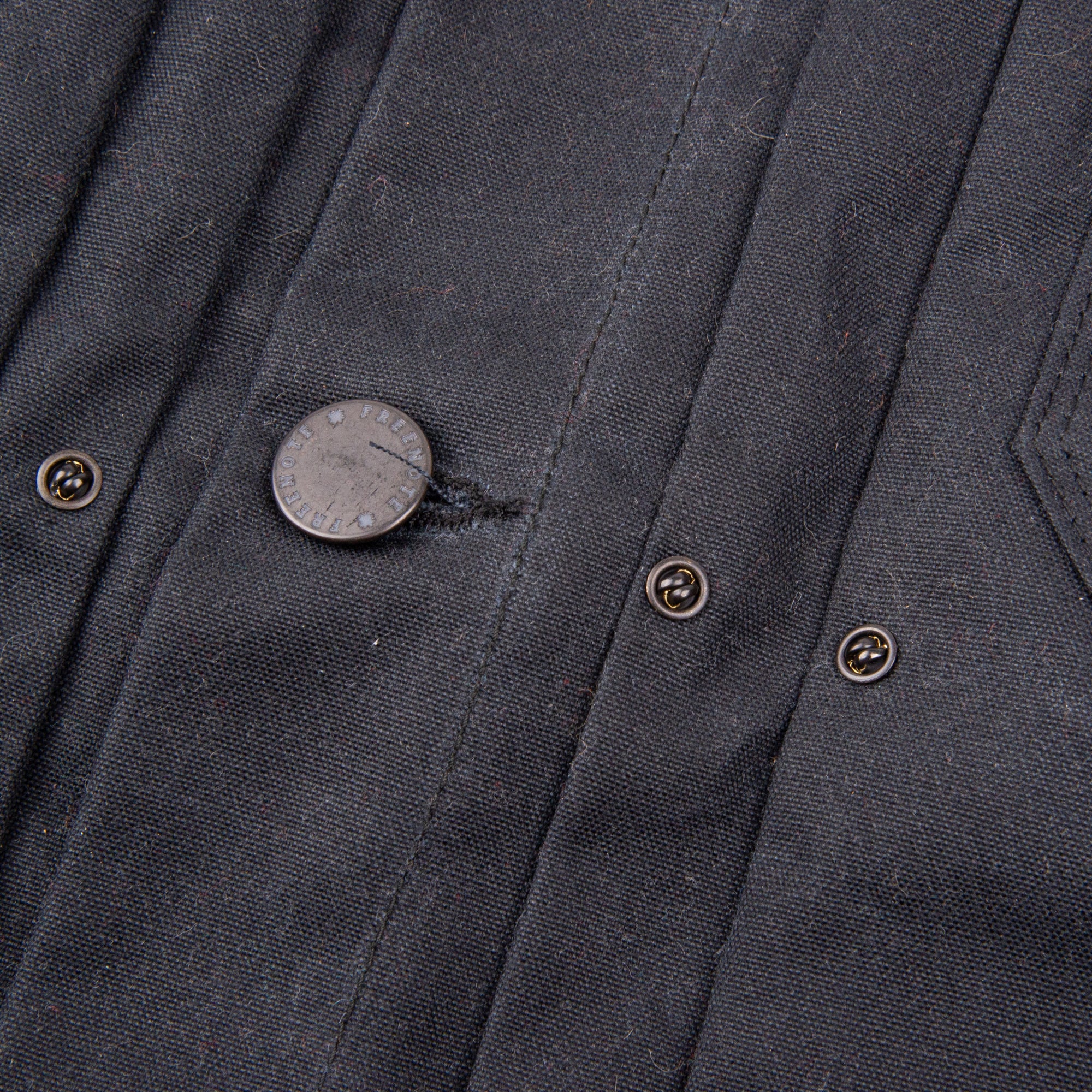 Freenote Cloth Riders Jacket Waxed Canvas - Black