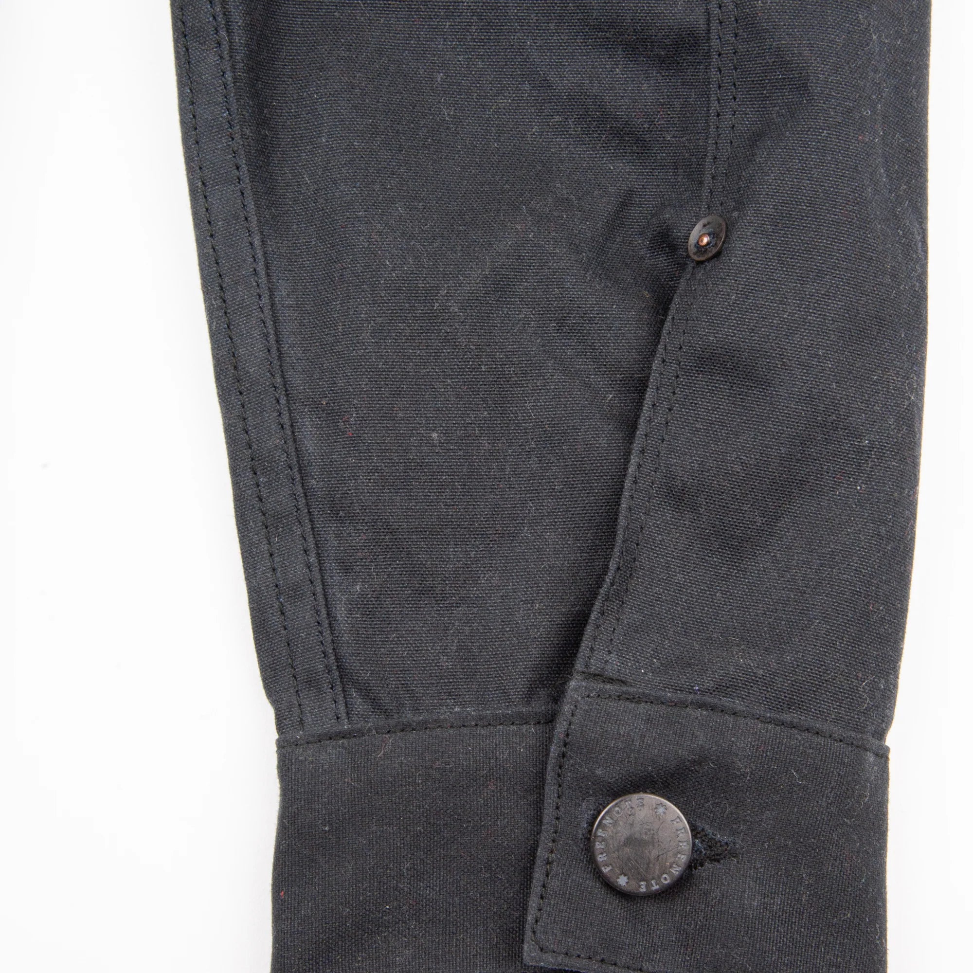 Freenote Cloth Riders Jacket Waxed Canvas - Black
