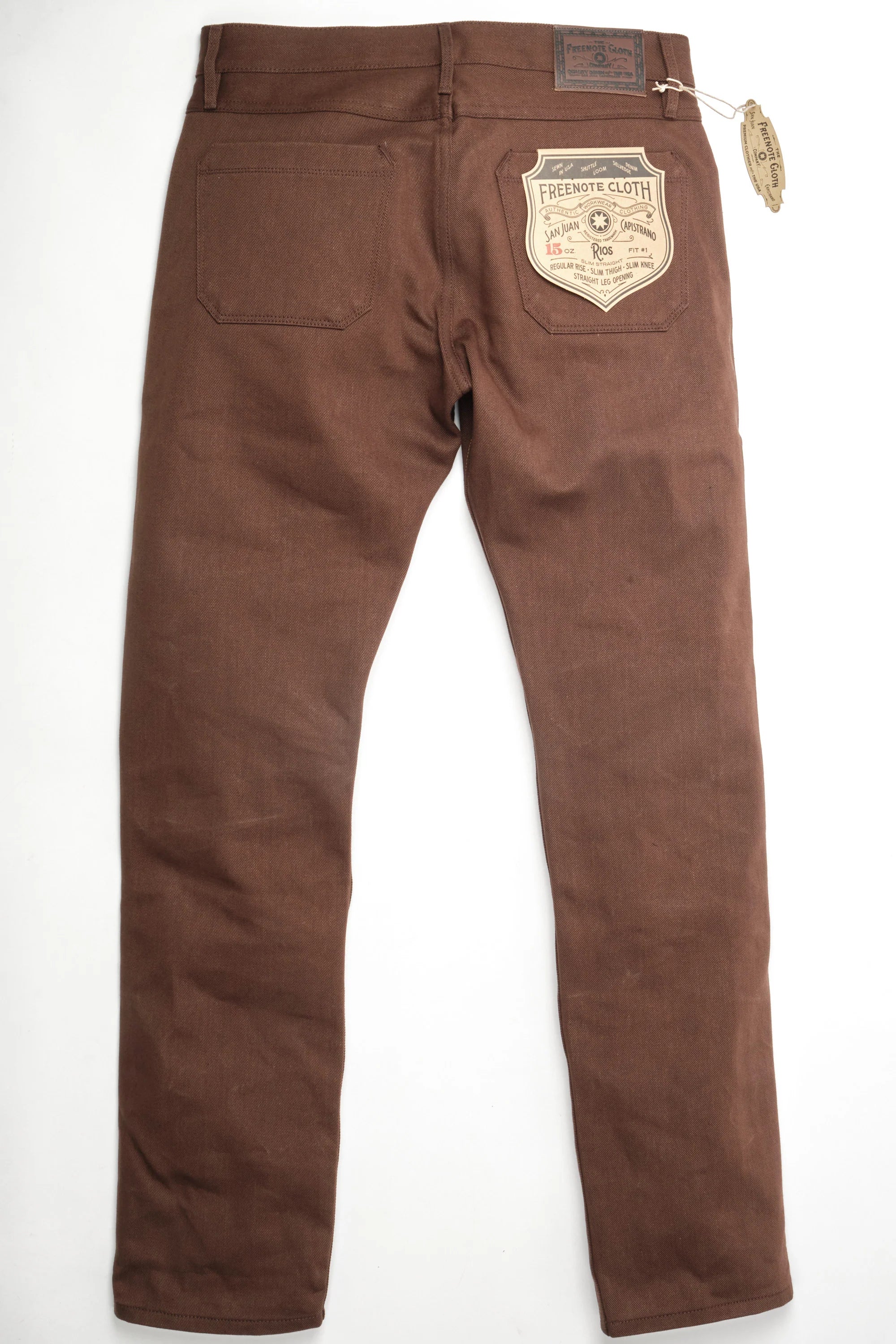 Freenote Cloth Rios - 15oz Dark Brown Denim
