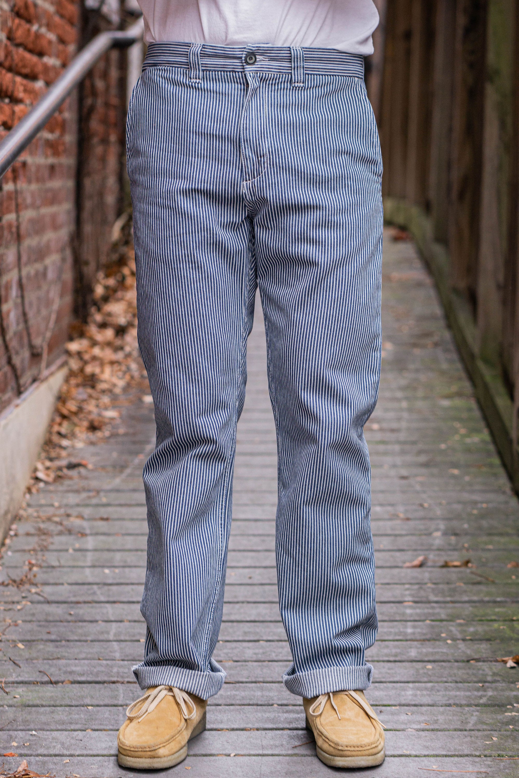 Freenote Cloth Deck Pant - Indigo Stripe