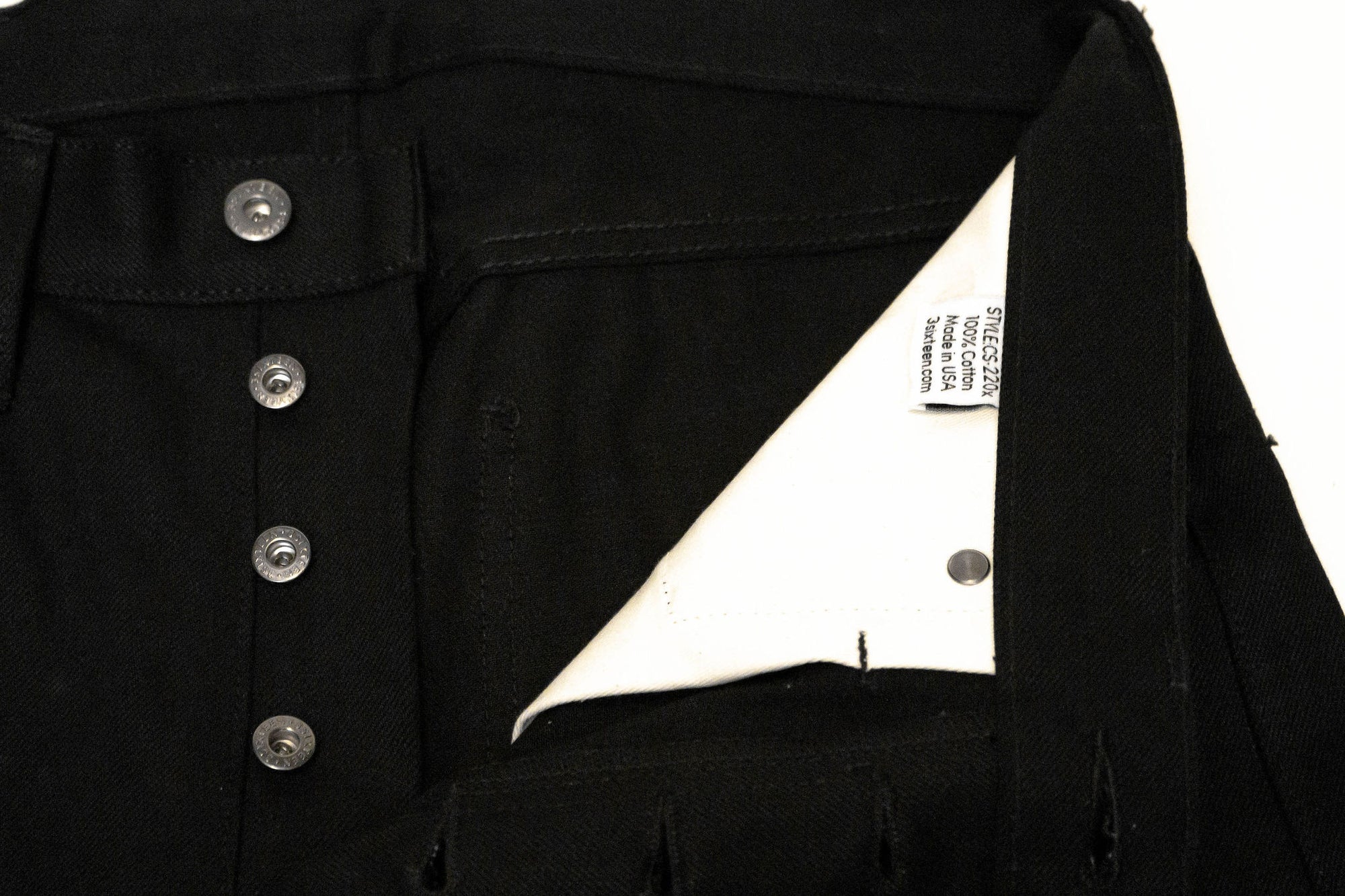 3sixteen CS-220x - Classic Straight - Double Black Selvedge
