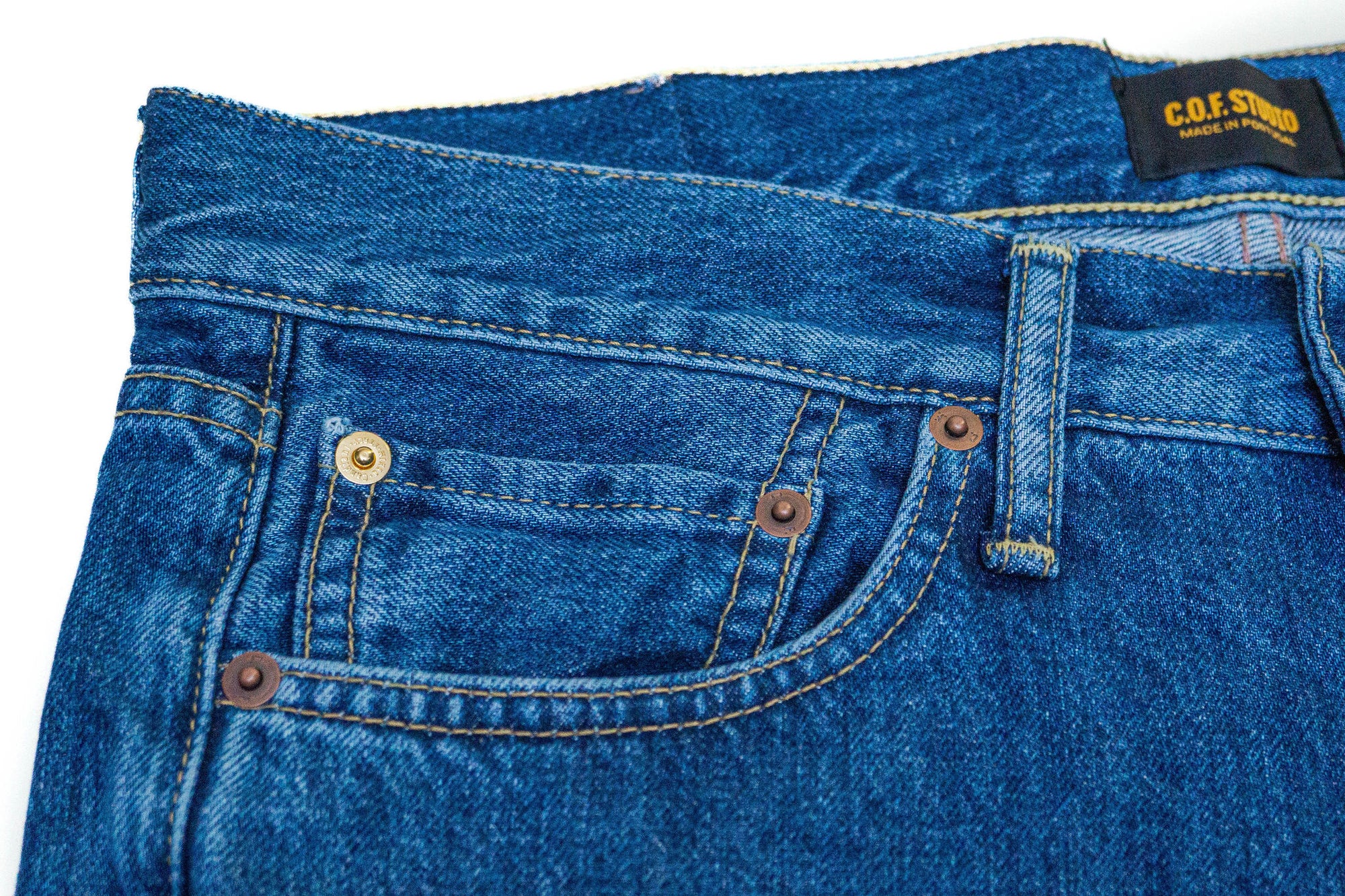 C.O.F. Studio M6 Straight - 13 oz. Selvedge 6x Wash