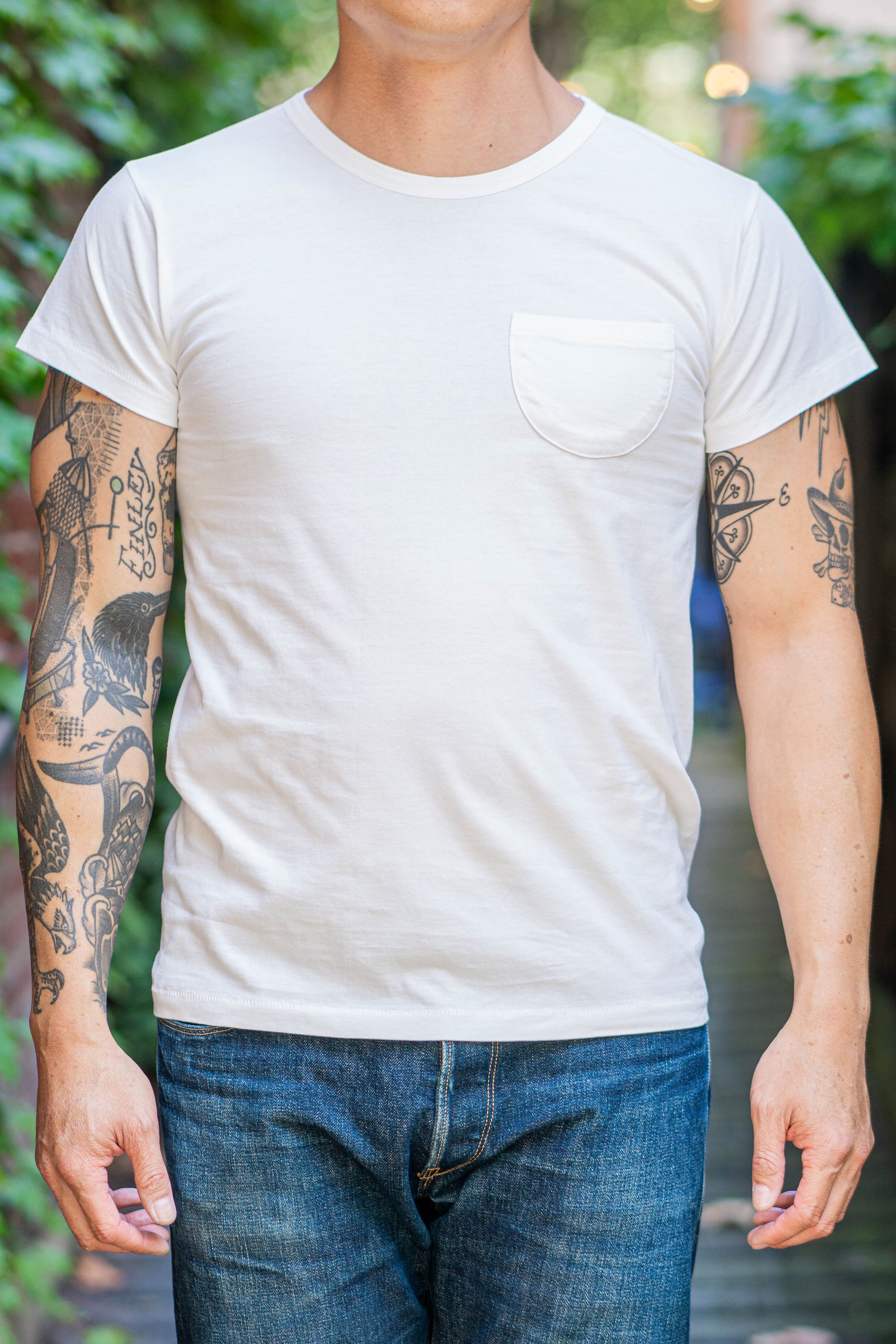 Wythe Tubular Pocket Tee - Natural