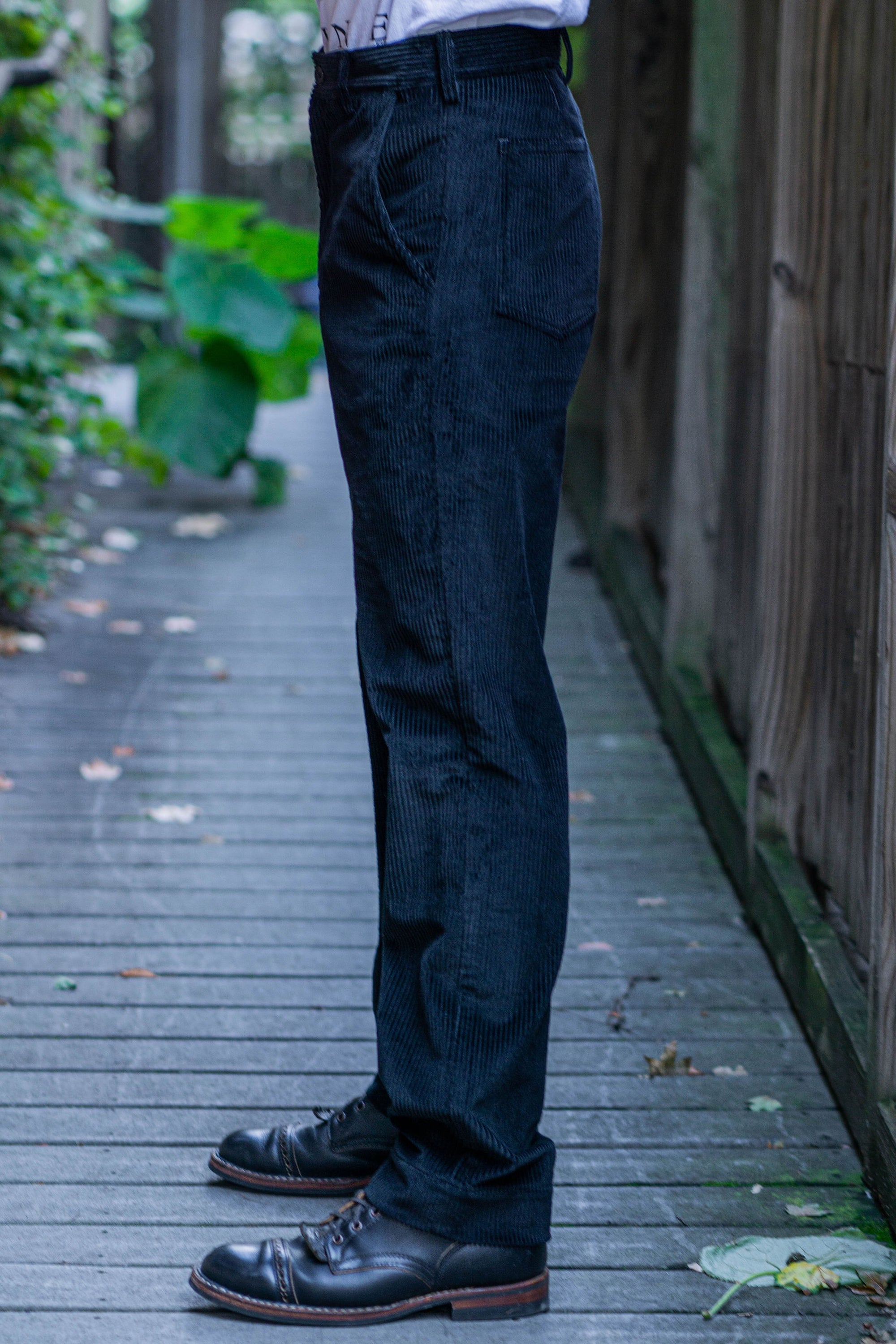 Blluemade Sateen Pant - Black Corduroy