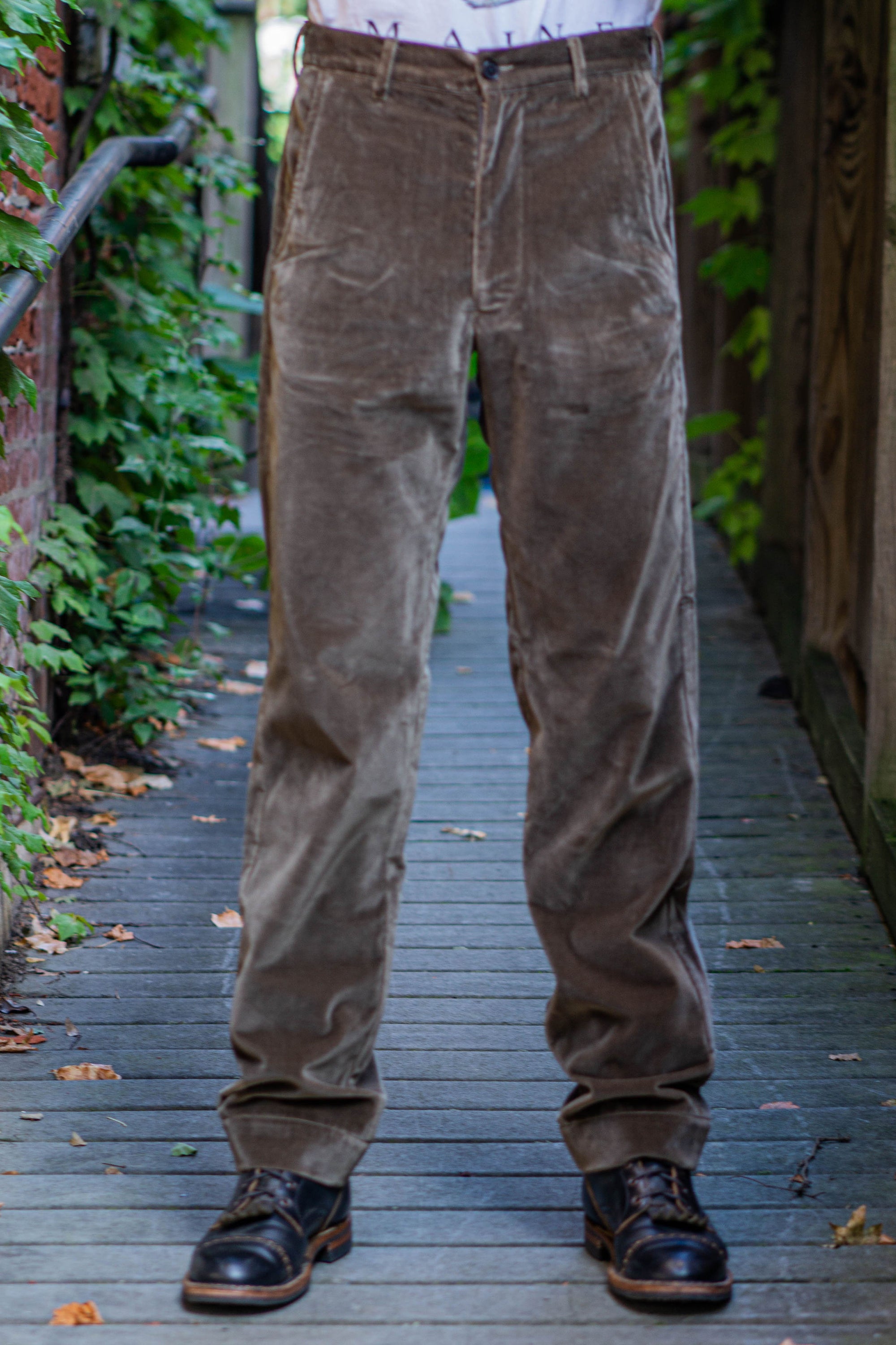 Blluemade Sateen Pant - Walnut Velvet