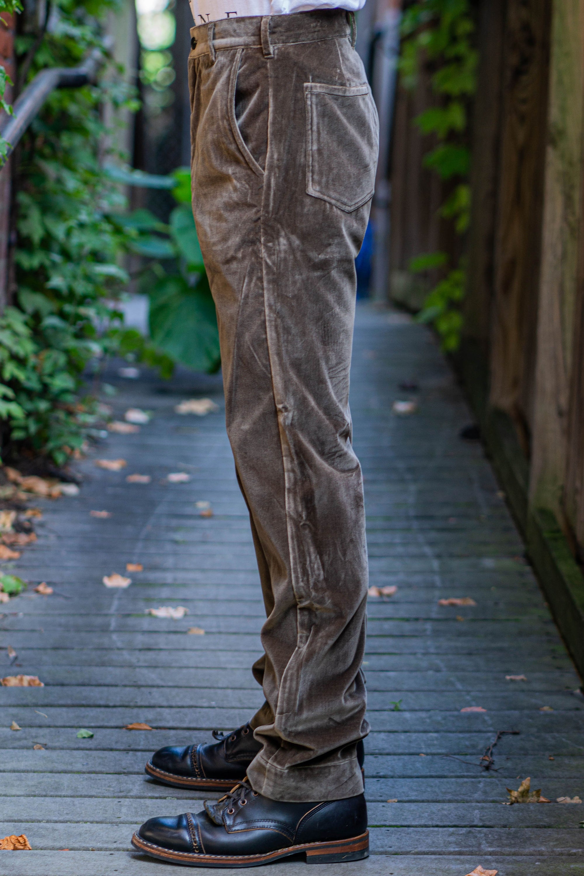 Blluemade Sateen Pant - Walnut Velvet