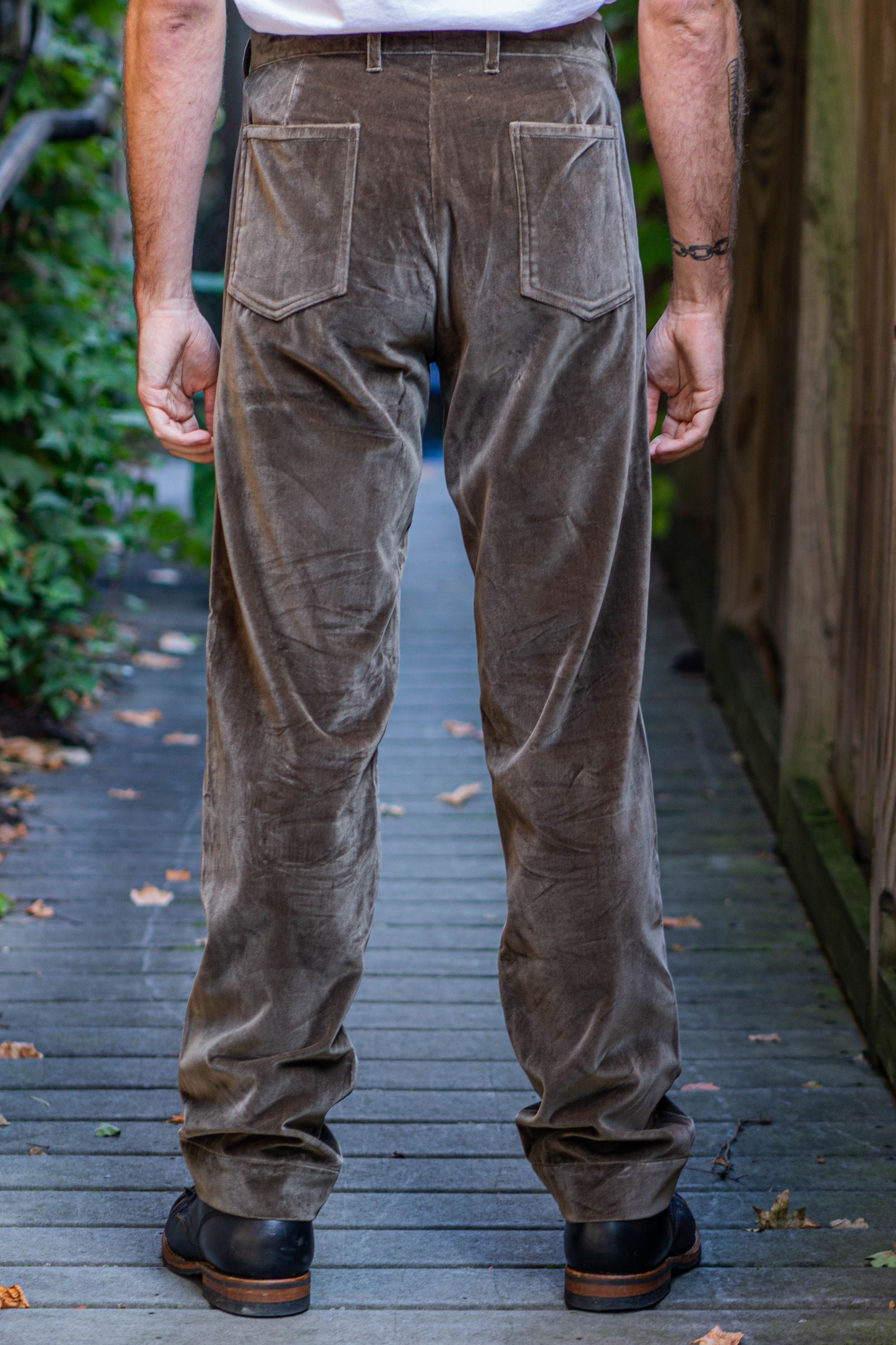 Blluemade Sateen Pant - Walnut Velvet