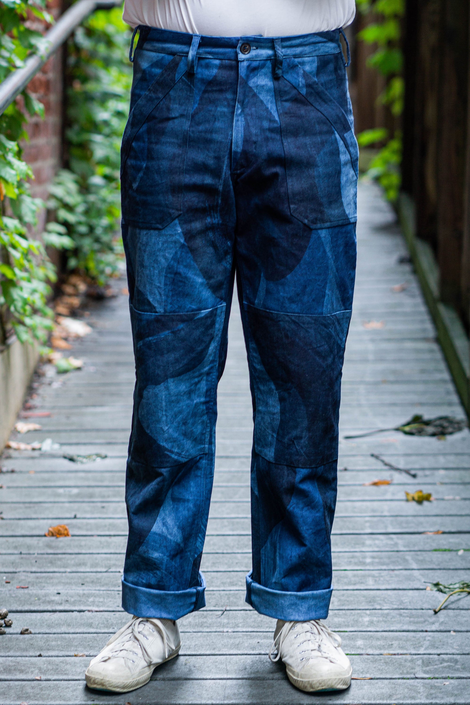 Indi + Ash Isaac Pant - Plant Indigo Paintbrush Camo