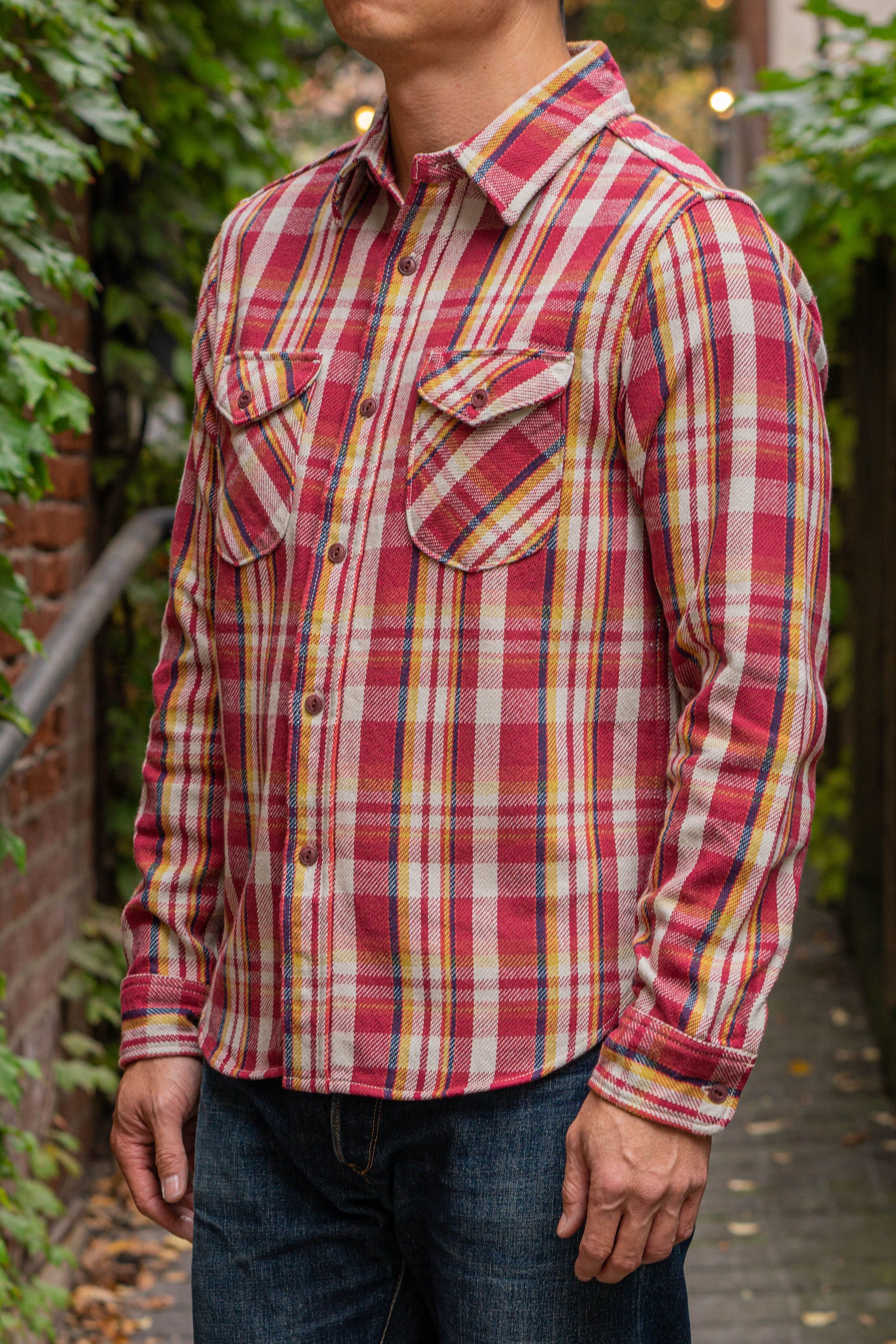 UES Heavy Flannel Shirt - Red