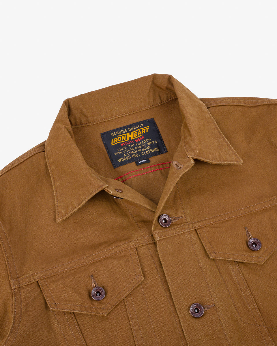 Iron Heart IHJ-147-BRN 9oz Canvas Type III Jacket - Brown
