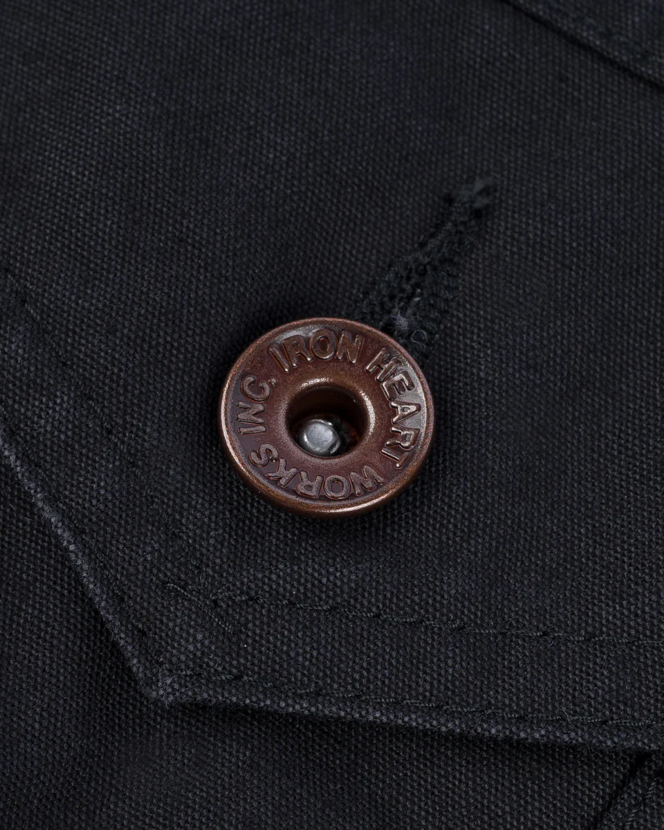 Iron Heart IHJ-147-BLK 9oz Canvas Type III Jacket - Black