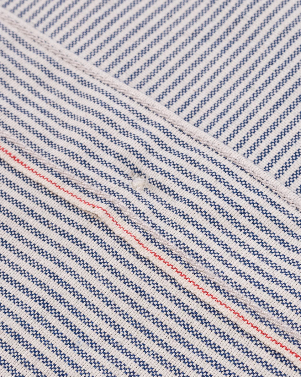 Iron Heart IHSH-420-HIC 5oz Selvedge Ox Cloth Short Sleeved Work Shirt - Hickory Stripe