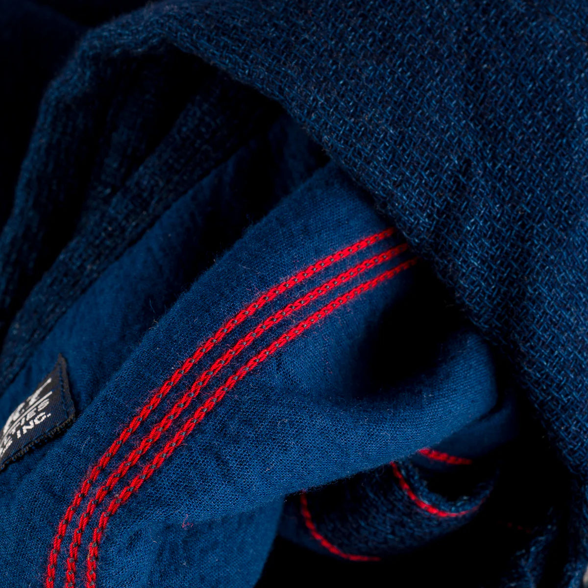 Iron Heart IHSH-417-IND 5oz Double Gauze Short Sleeved Work Shirt - Indigo