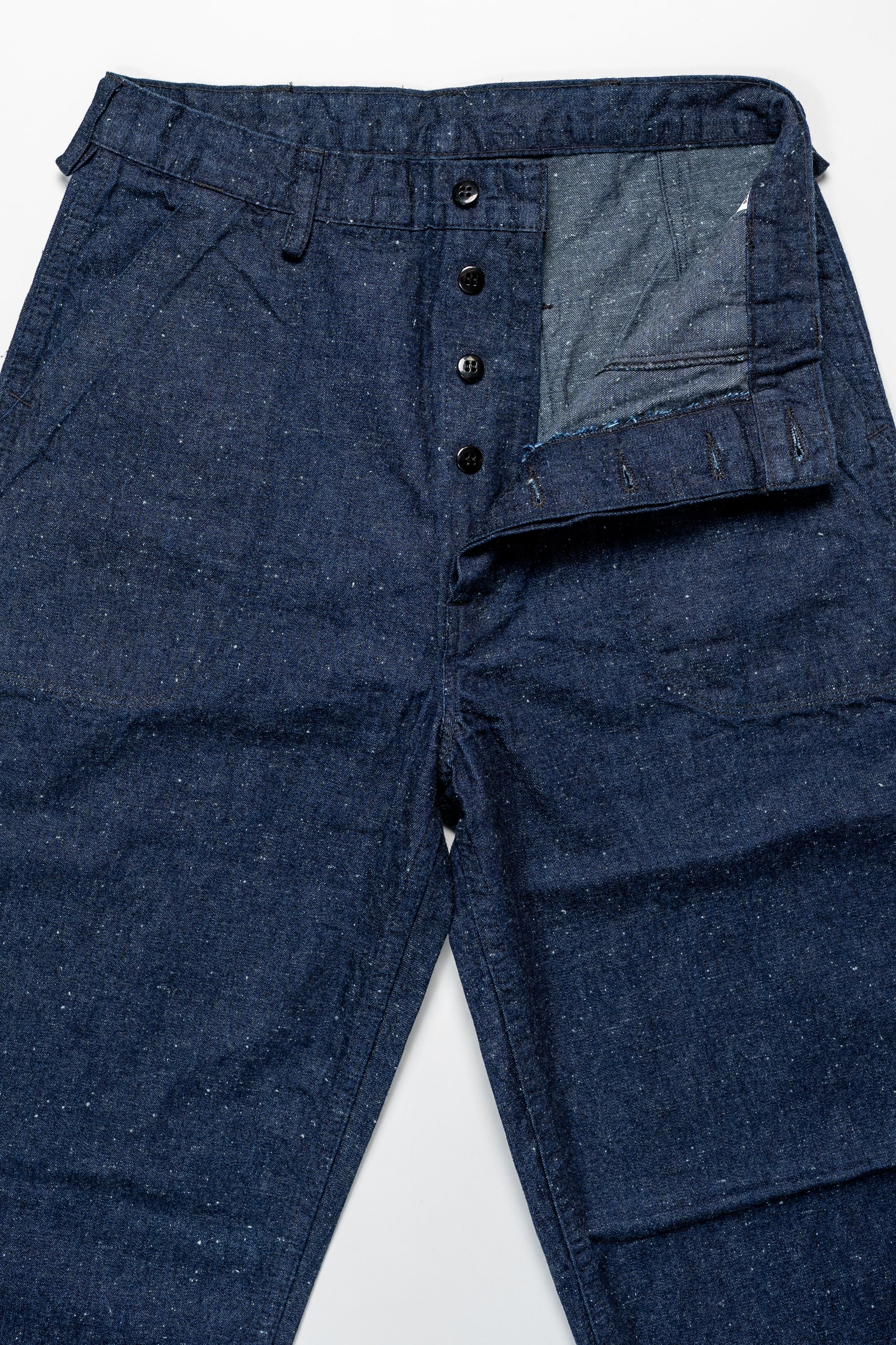 TCB Jeans Seamens Trousers - 10oz Neppy Denim Indigo One Wash