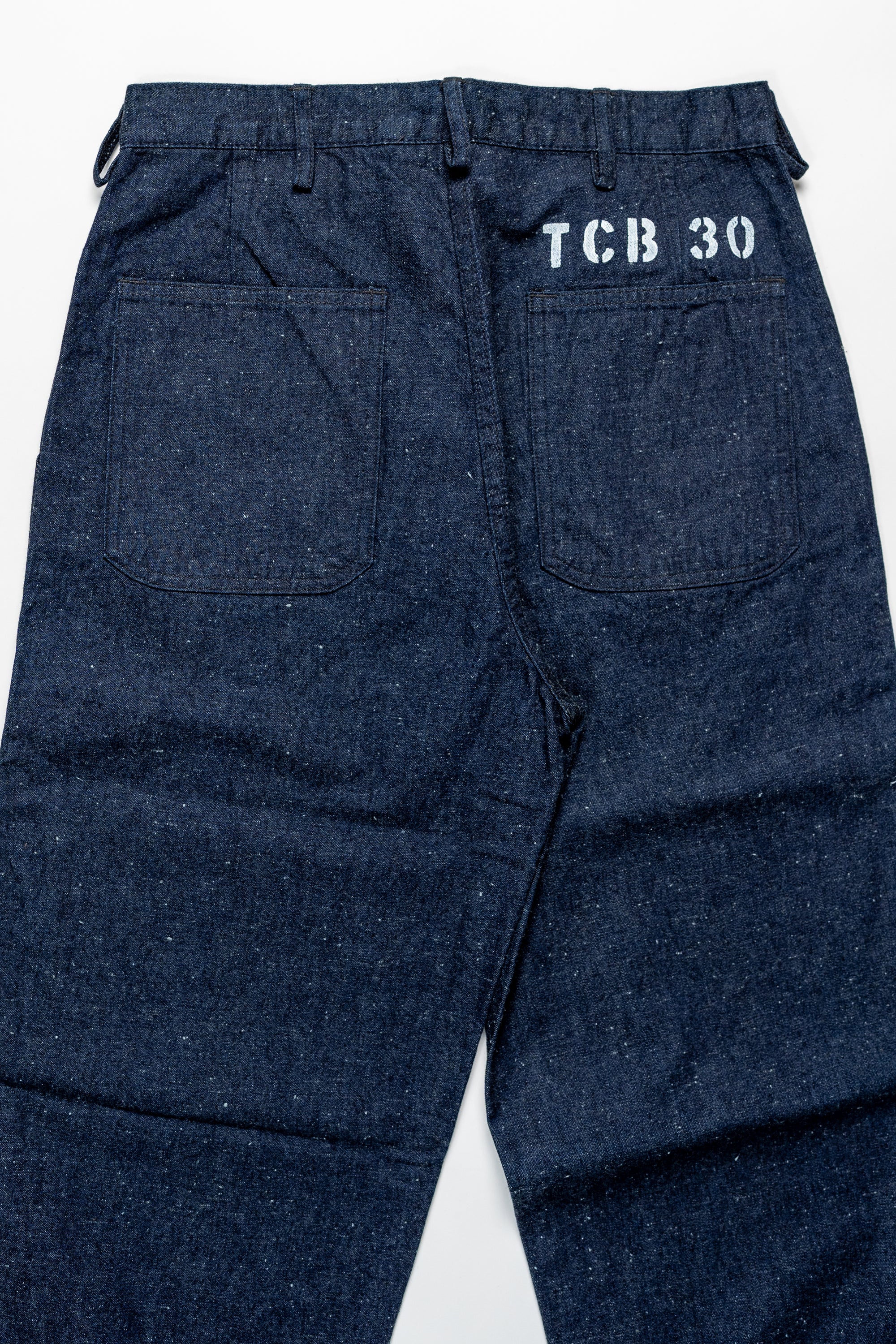 TCB Jeans Seamens Trousers - 10oz Neppy Denim Indigo One Wash