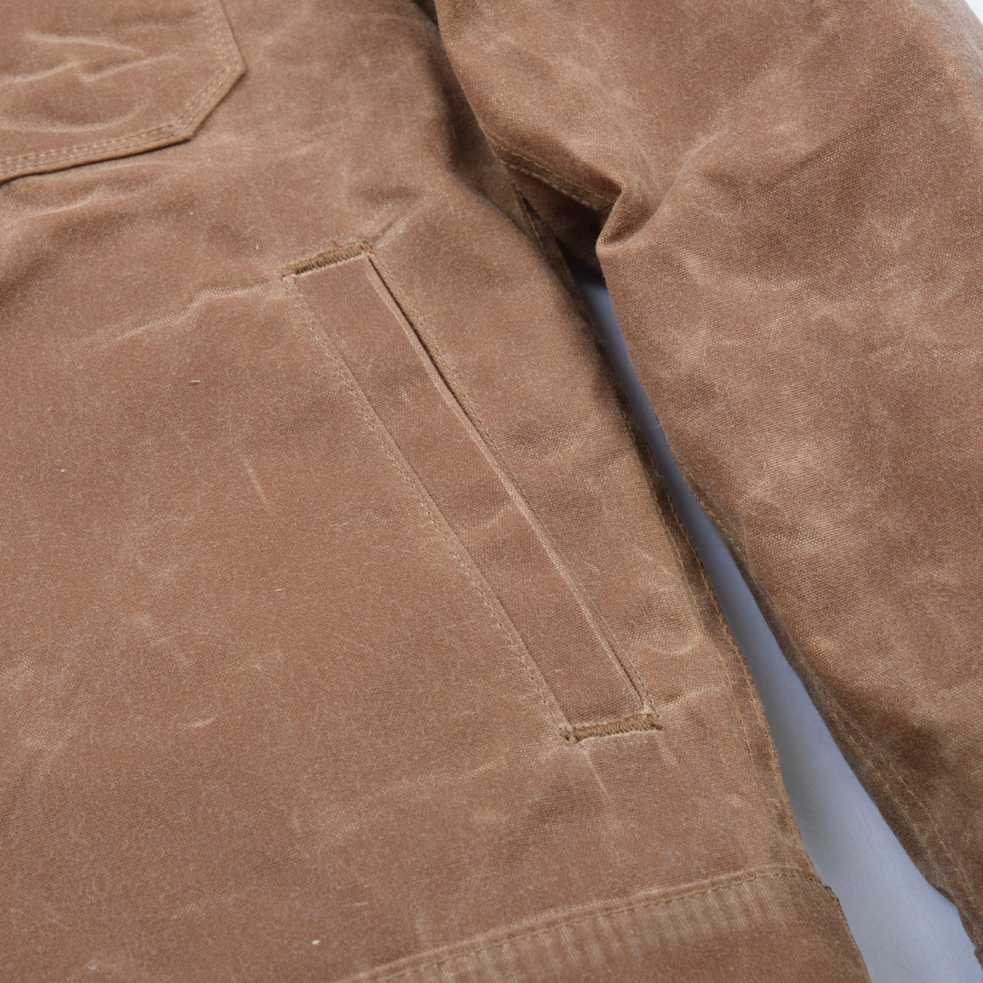 Freenote Cloth Riders Jacket Waxed Canvas- Rust