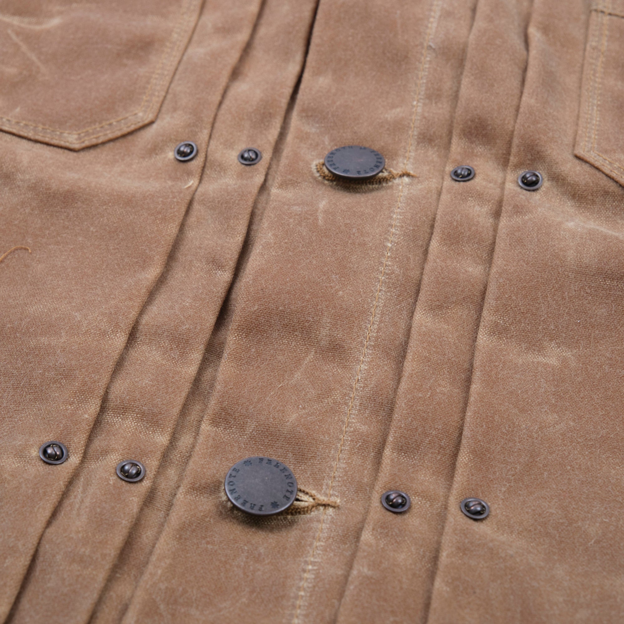 Freenote Cloth Riders Jacket Waxed Canvas- Rust