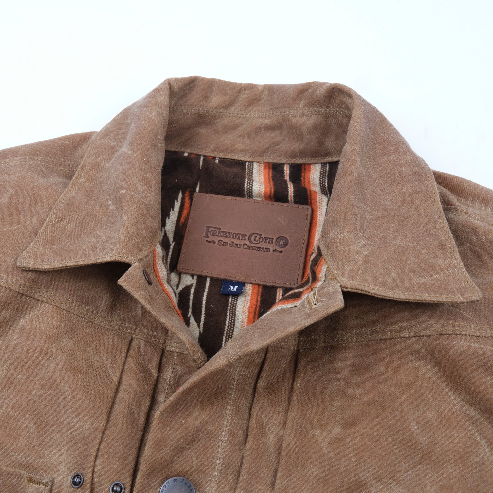 Freenote Cloth Riders Jacket Waxed Canvas- Rust