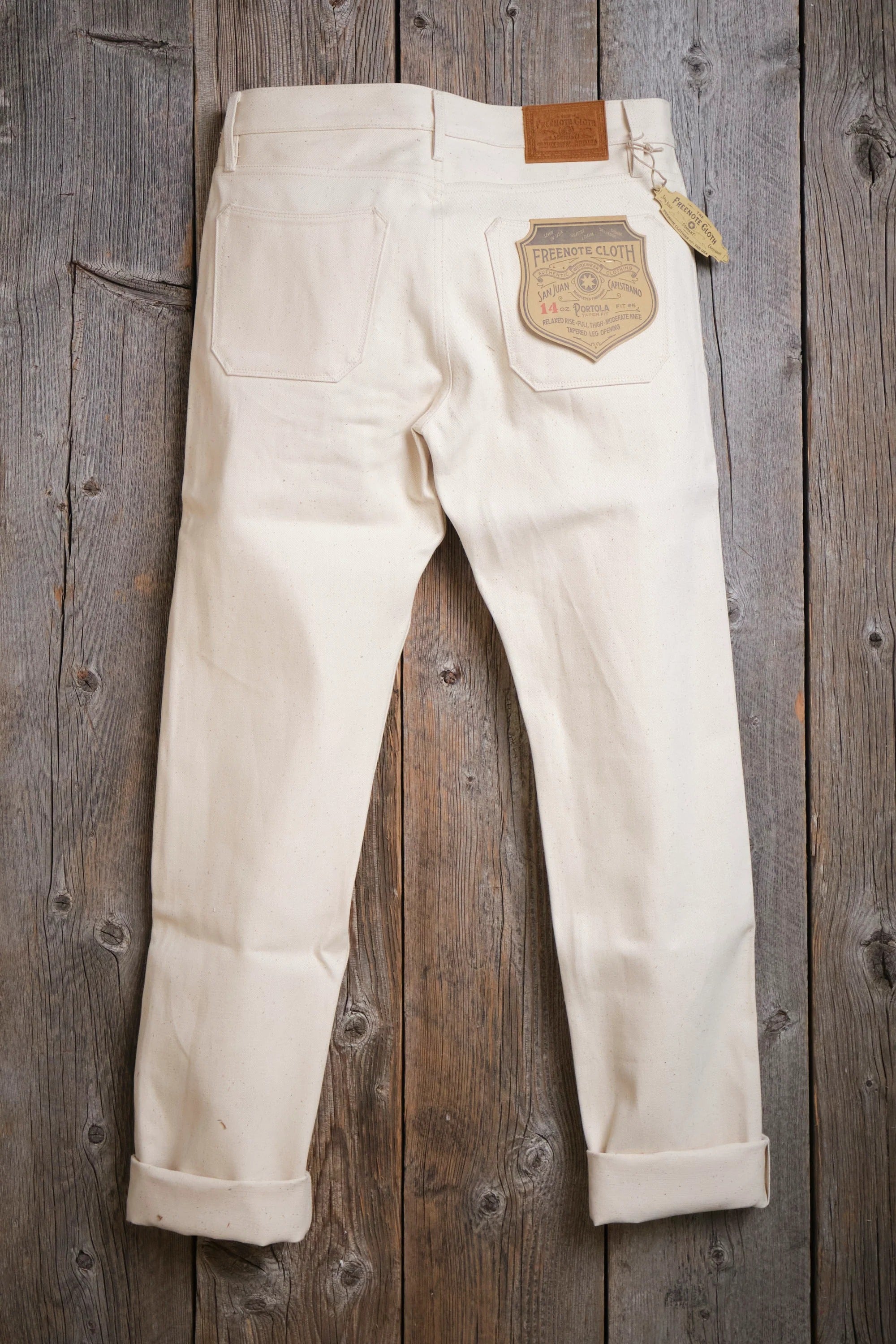 Freenote Cloth Portola - 14oz Ecru Denim