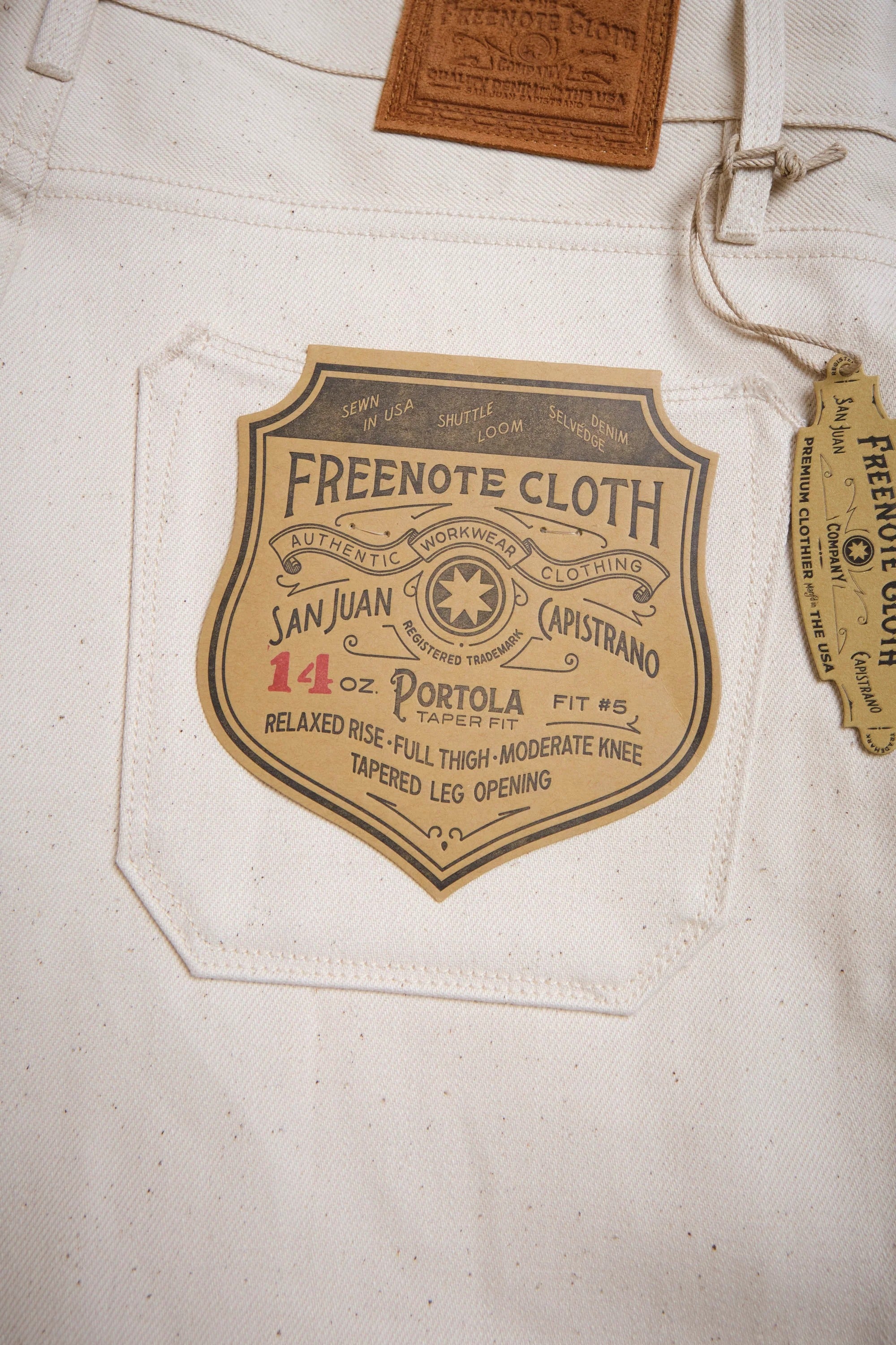 Freenote Cloth Portola - 14oz Ecru Denim