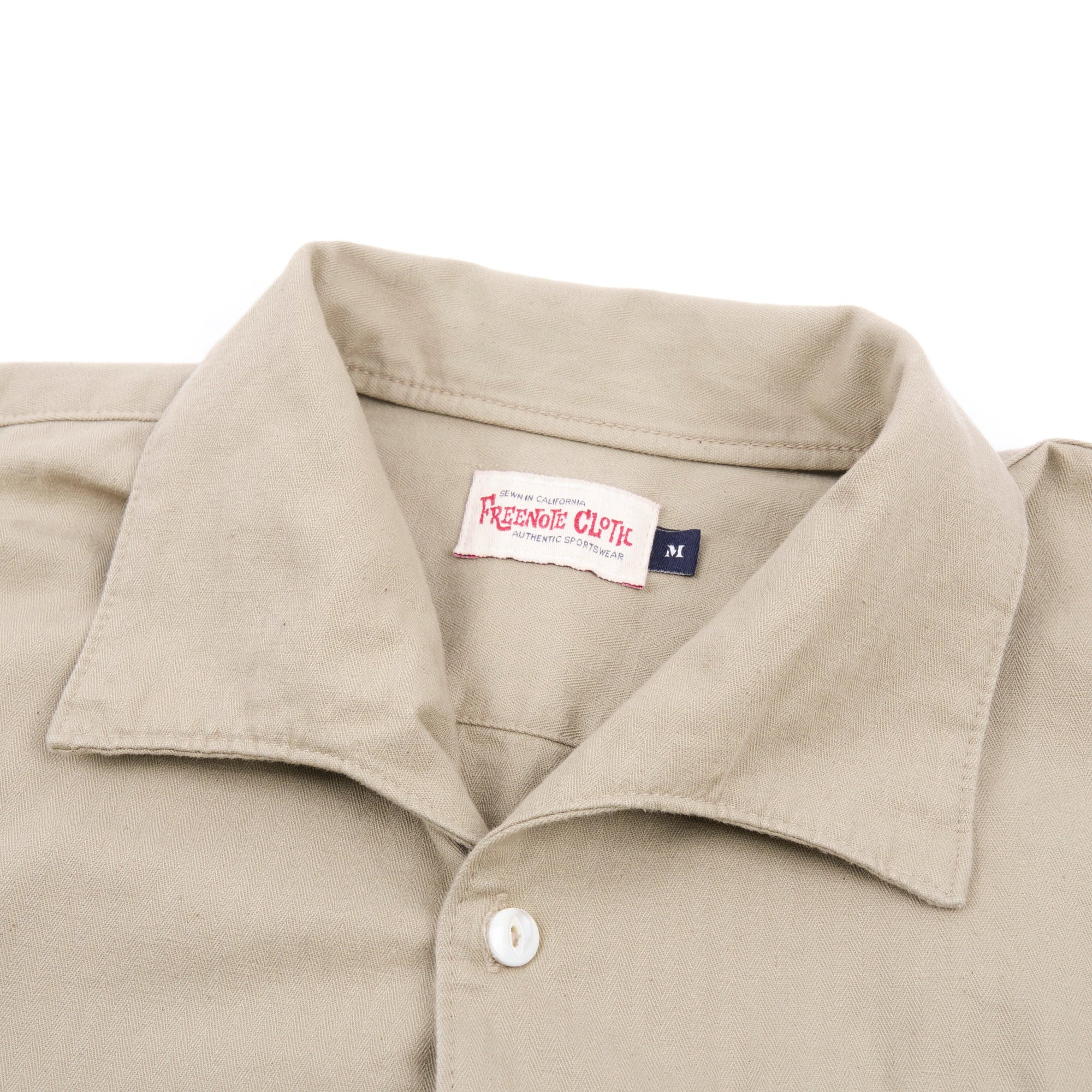 Freenote Cloth Cayucos - Tan Herringbone