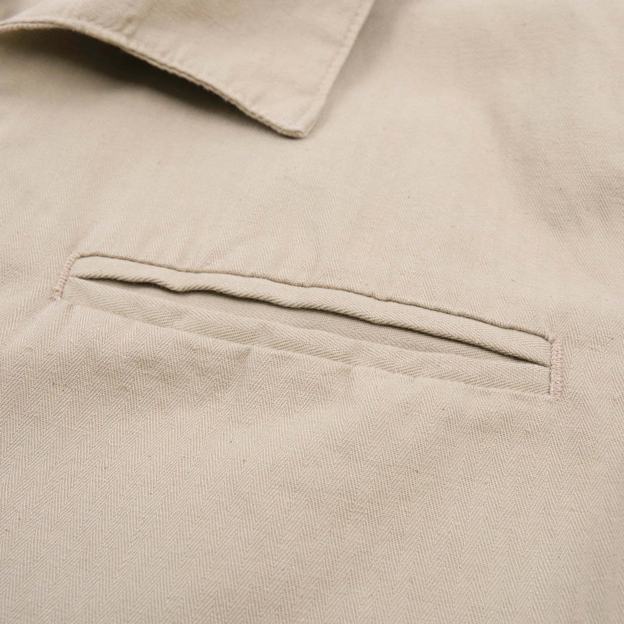 Freenote Cloth Cayucos - Tan Herringbone