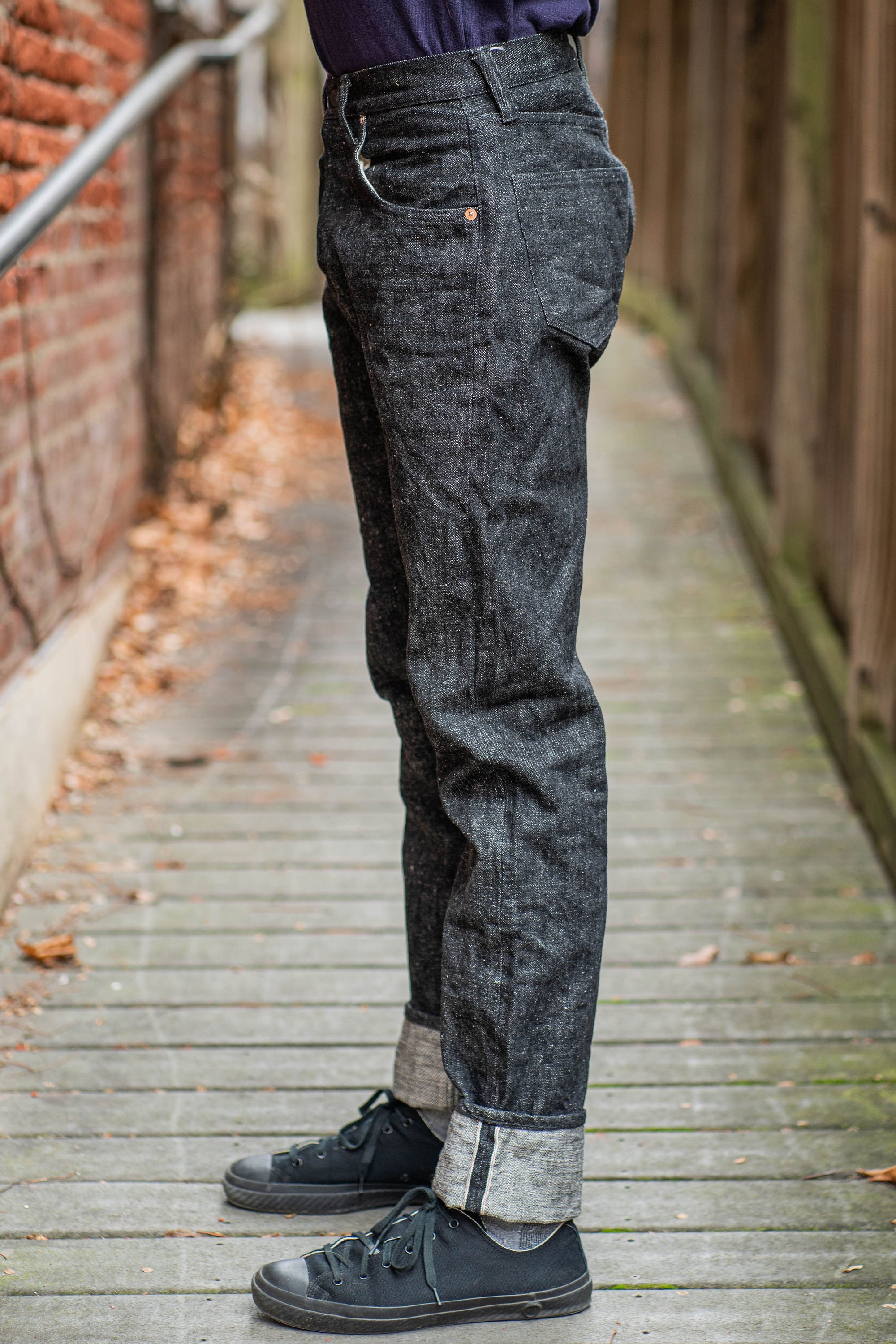 Samurai S211BK 17oz "Koku Benikei" Black Selvedge Relaxed Tapered - One Wash
