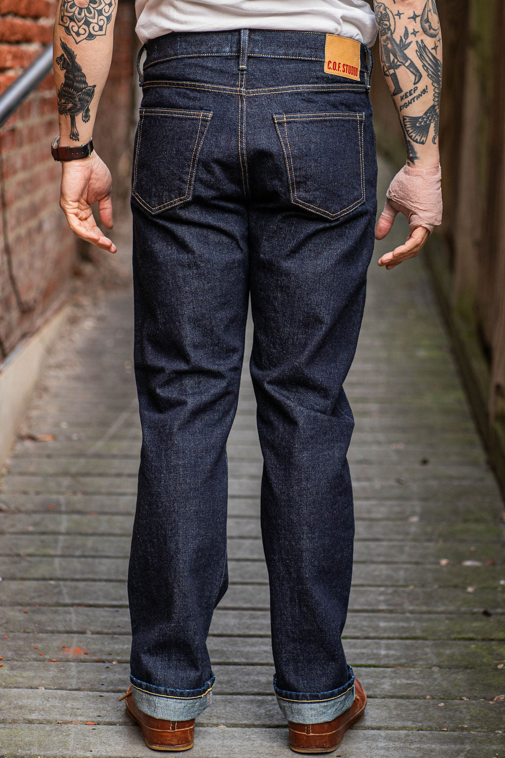 C.O.F. Studio M6 Straight - 15oz Slub Selvedge Rinsed