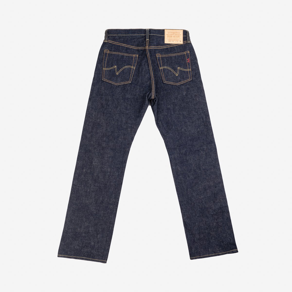 Iron Heart IH-888S-18 18oz Vintage Selvedge Denim Medium/High Rise Tapered Cut Jeans - Indigo