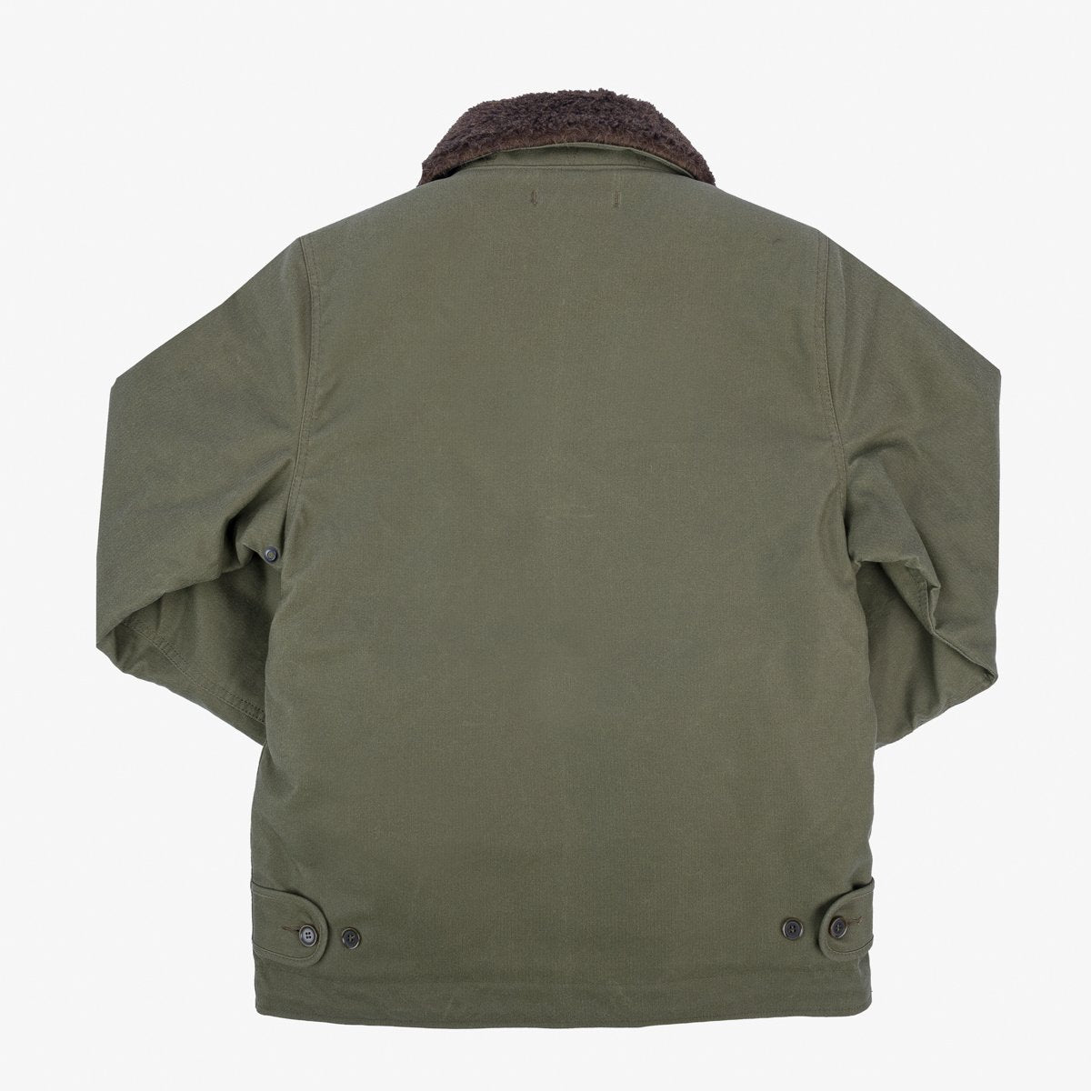 Iron Heart IHM-37-GRN Oiled Whipcord N1 Deck Jacket - Army Green