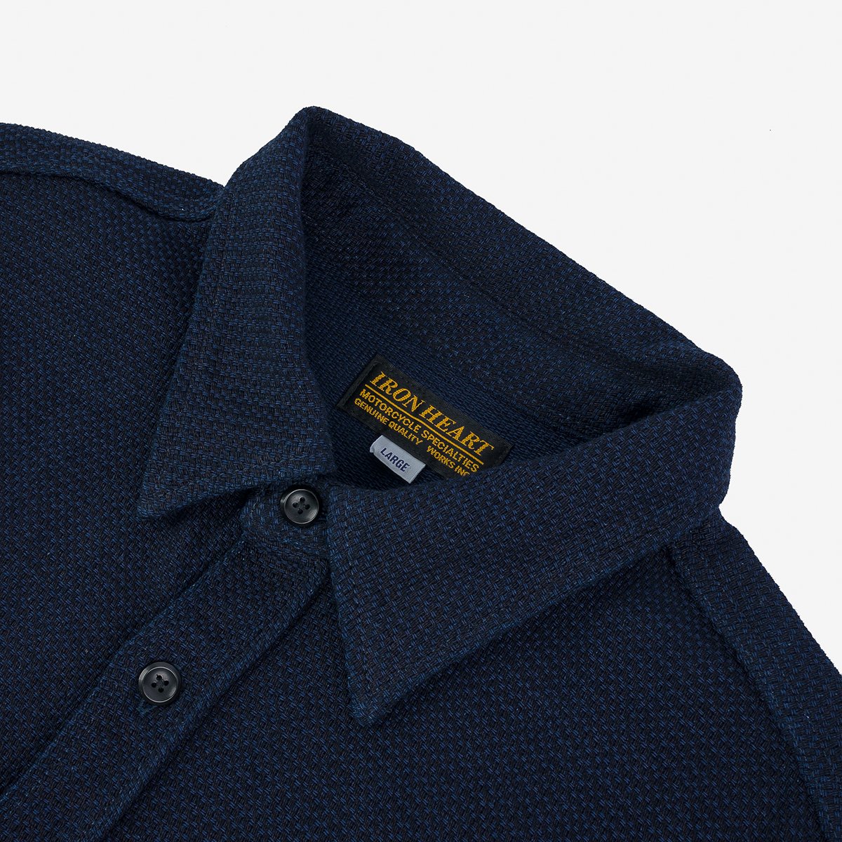Iron Heart IHSH-380-IND 12oz Dobby Cloth Work Shirt - Indigo
