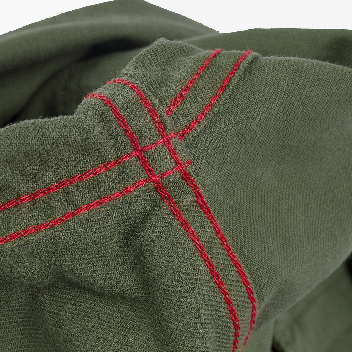 Iron Heart IHSH-381-OLV 9oz Military Serge CPO Shirt  - Olive