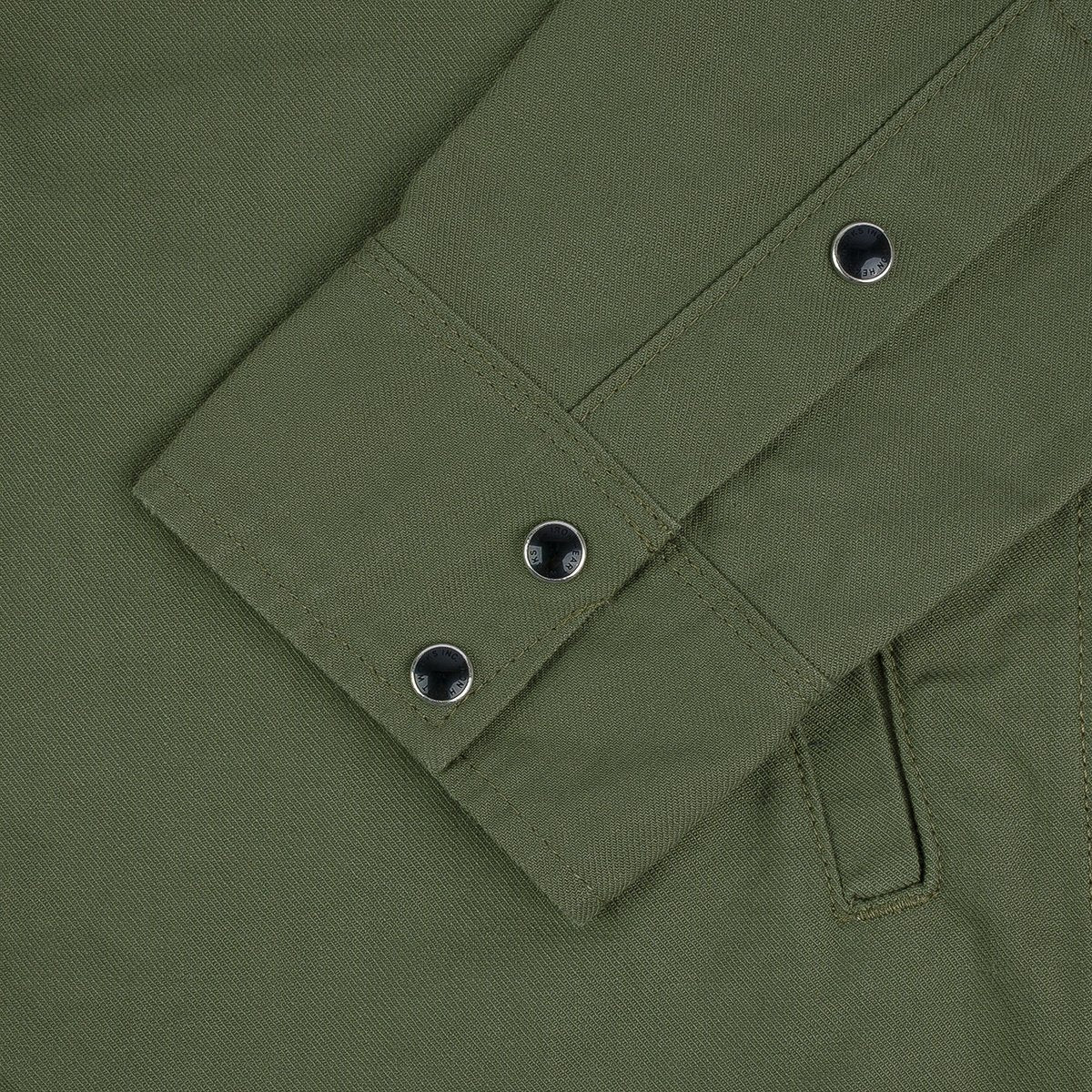 Iron Heart IHSH-381-OLV 9oz Military Serge CPO Shirt  - Olive